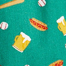 Hot dogs and beer boxers BASEBALL PARTY GREEN MU factory: hot dogs and beer boxers for men