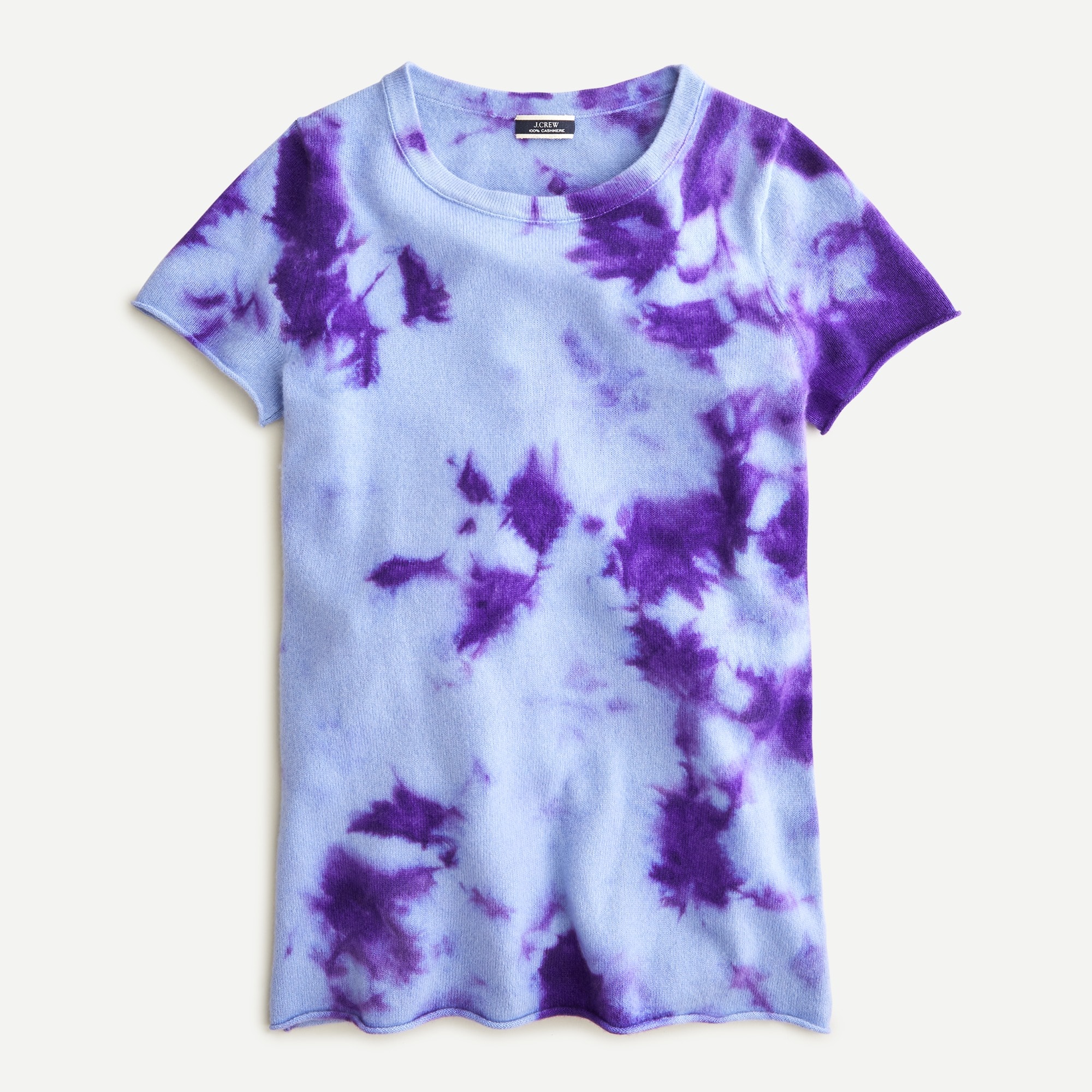 J.Crew Short sleeve Cashmere T shirt In Tie dye For Women