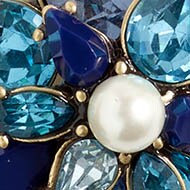 Crystal and pearl statement necklace CRYSTAL factory: crystal and pearl statement necklace for women