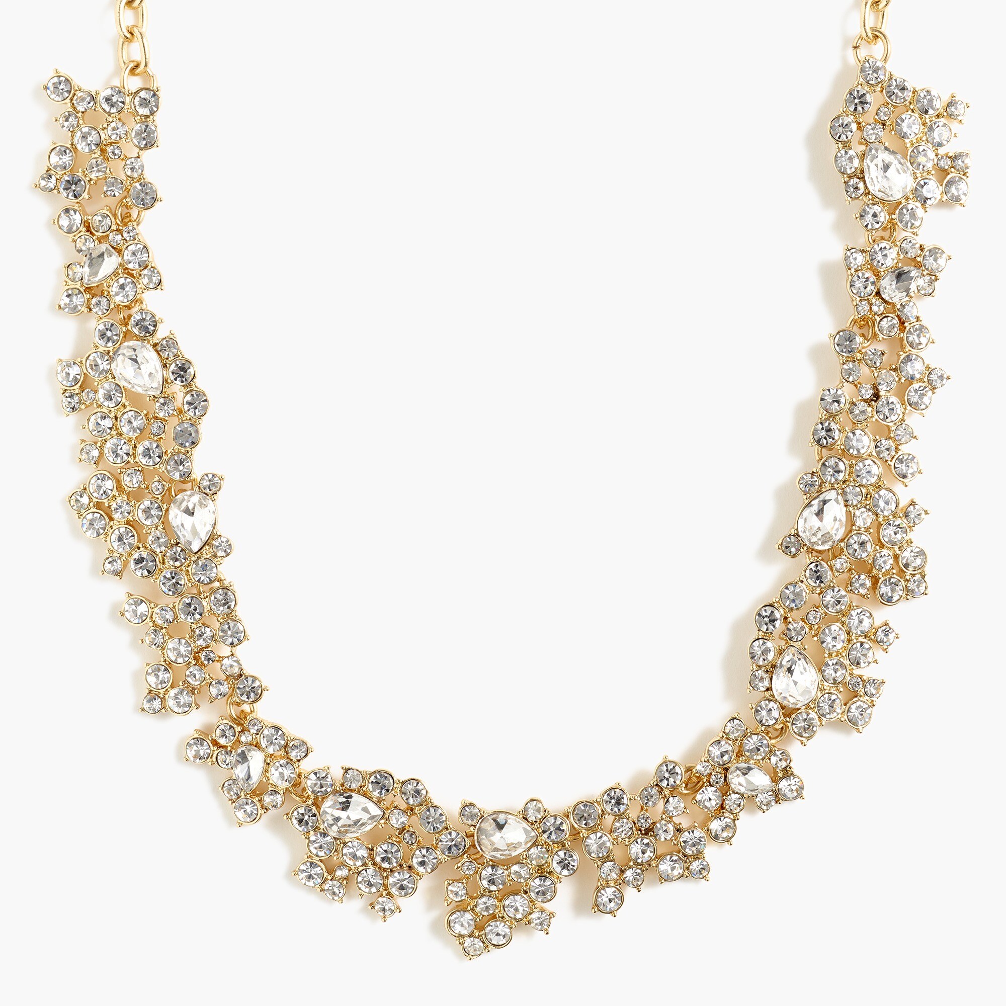 Delicate crystal statement necklace
