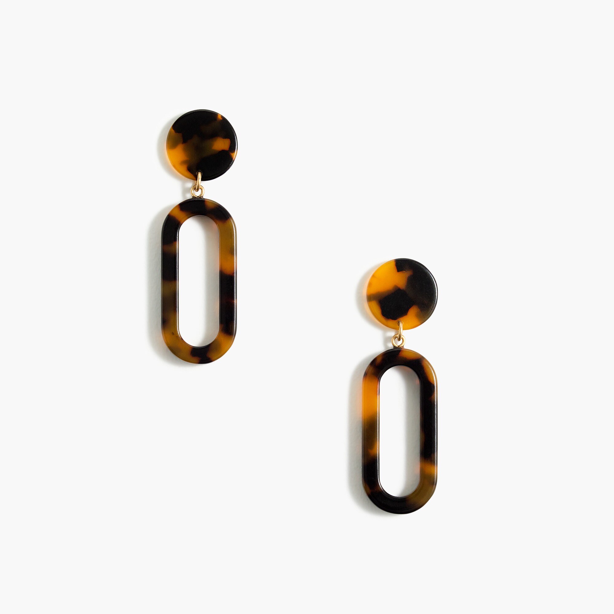 Tortoise statement earrings