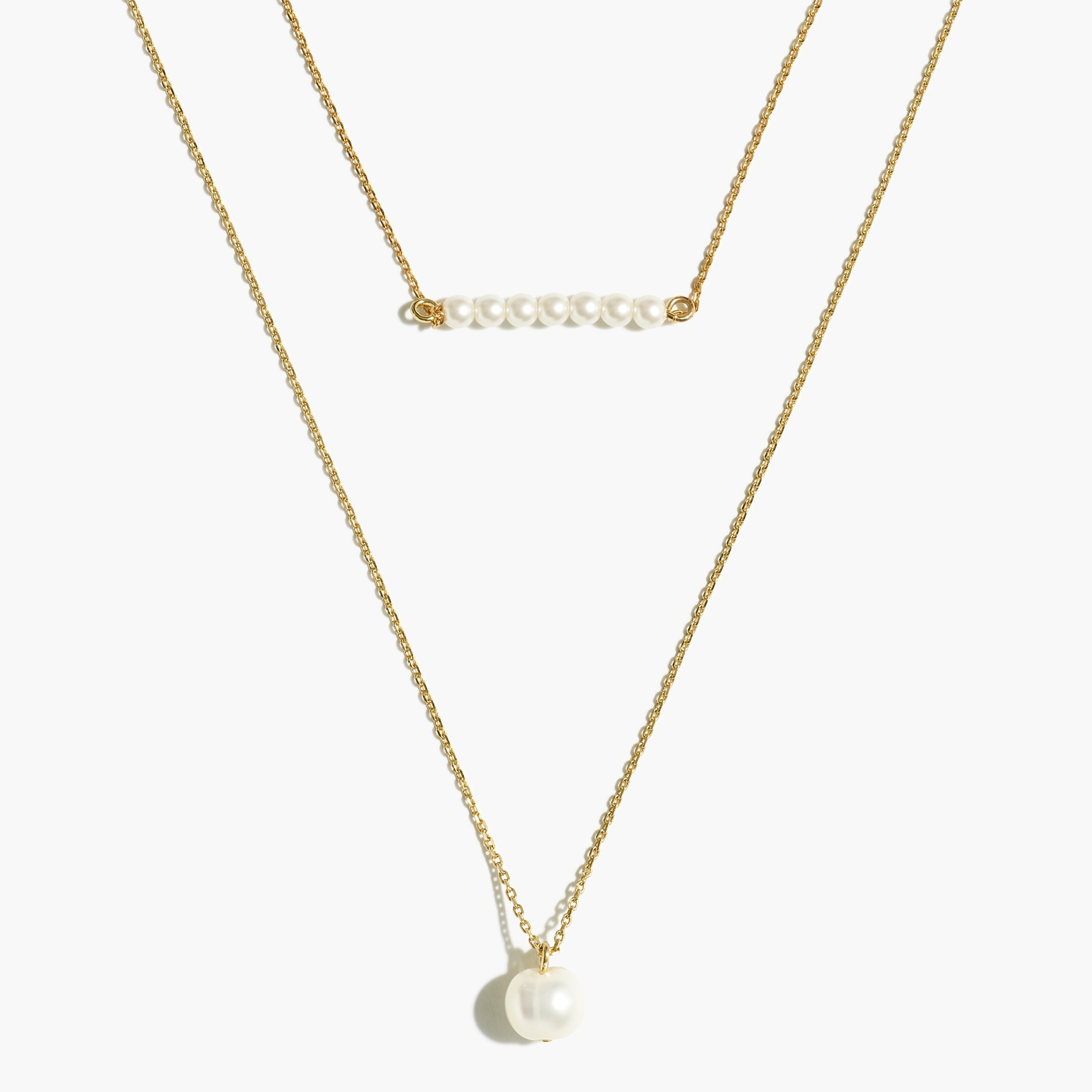 Pearl layering necklace