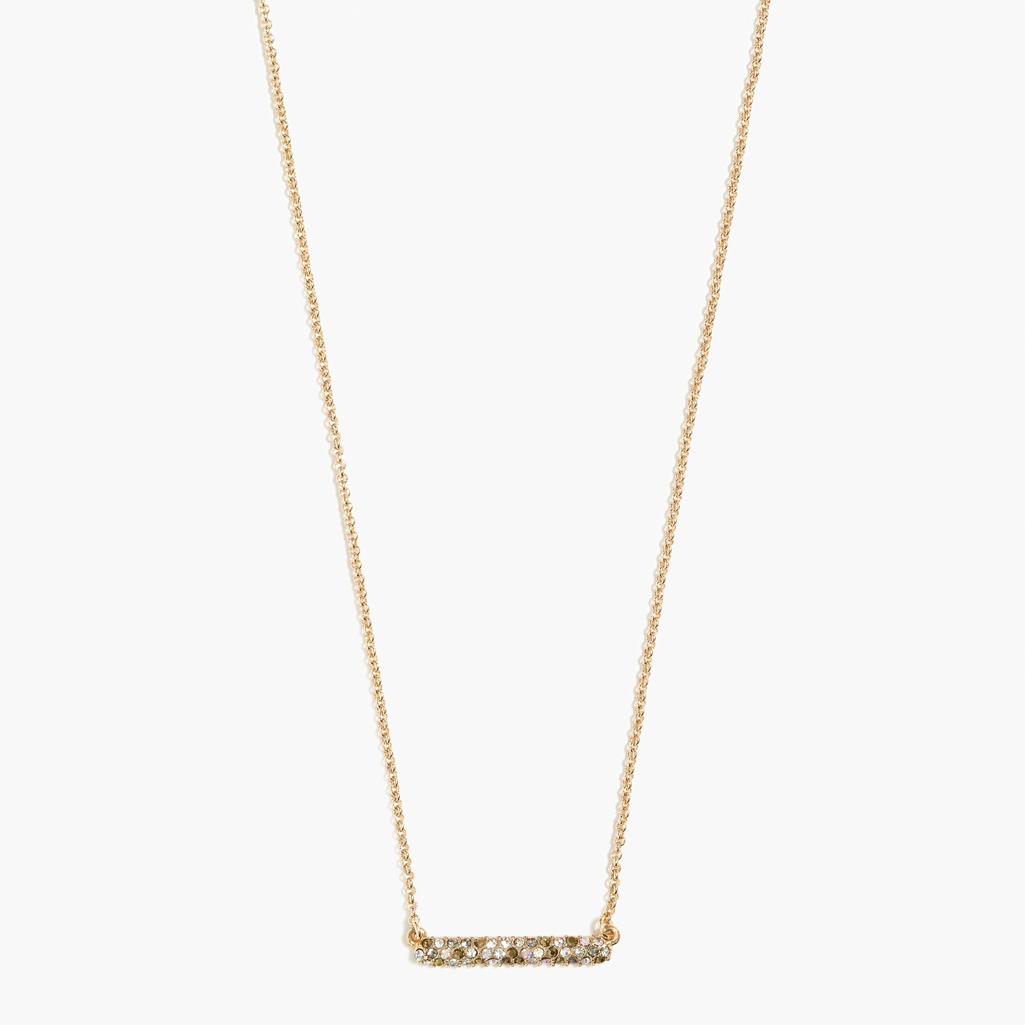 Pavé bar necklace