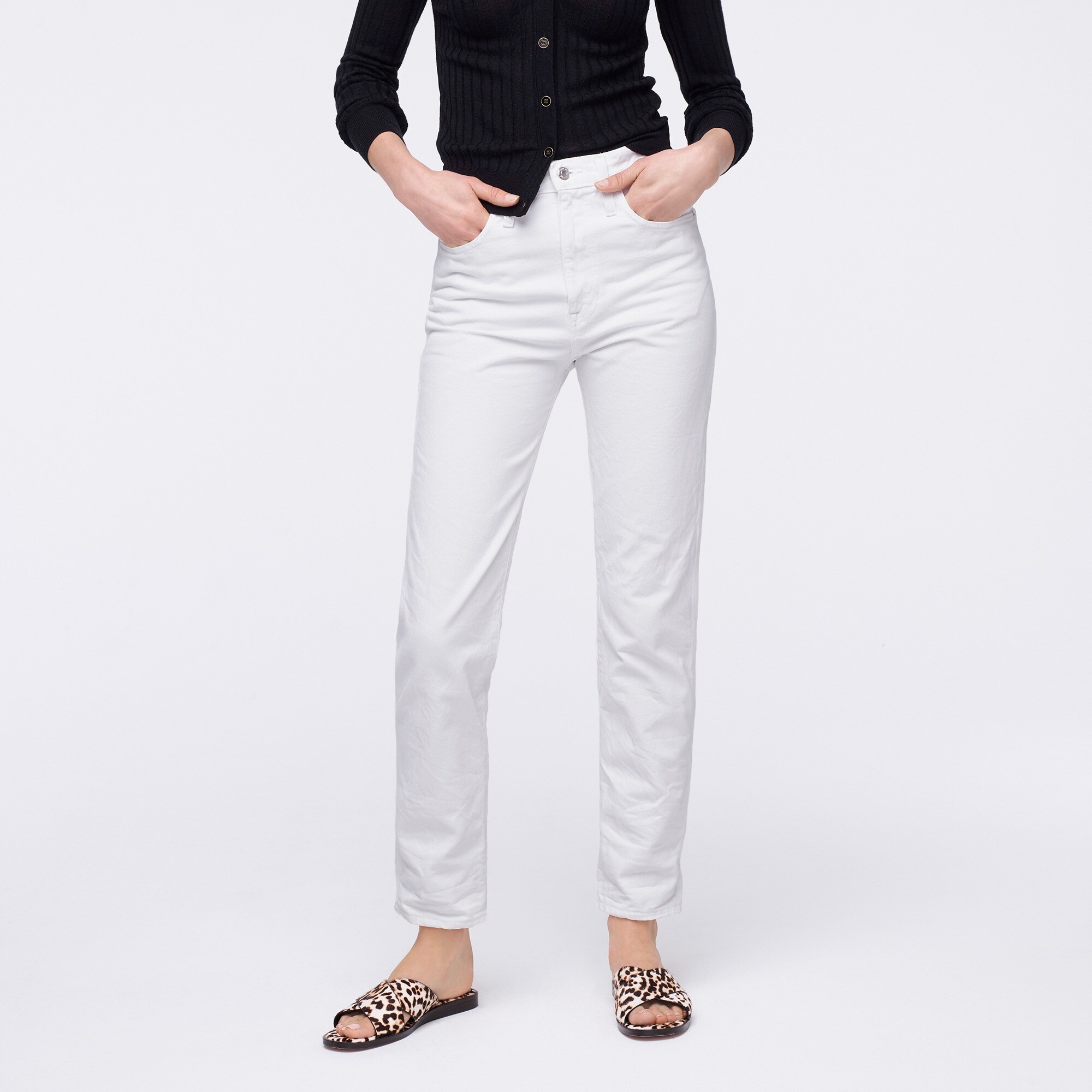 j crew white denim