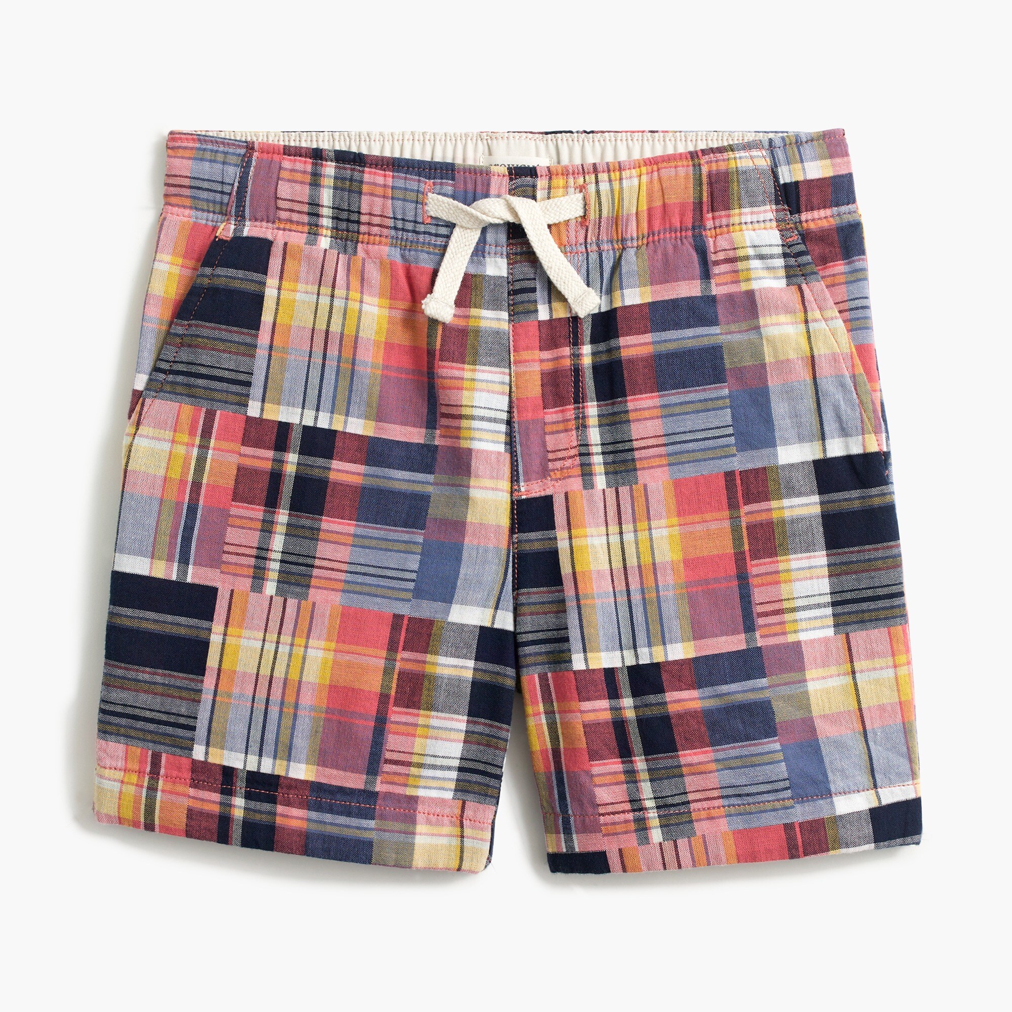 boys' dock short in plaid for boys