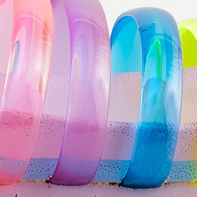 Girls' jelly rainbow slides RAINBOW girls' jelly rainbow slides for girls