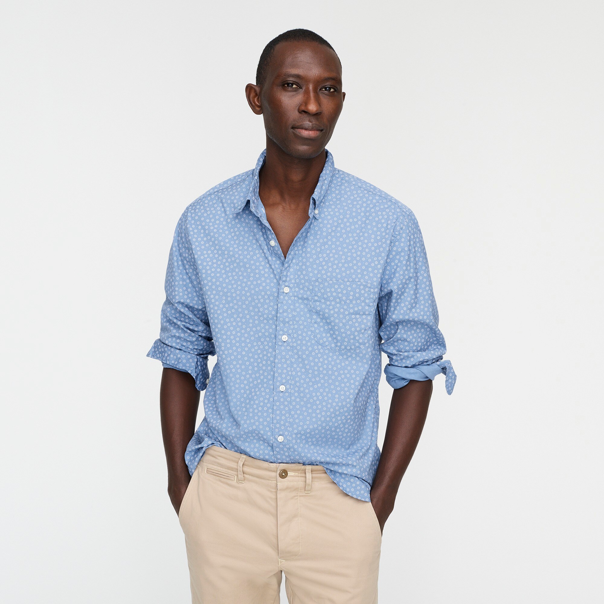 j crew pima oxford