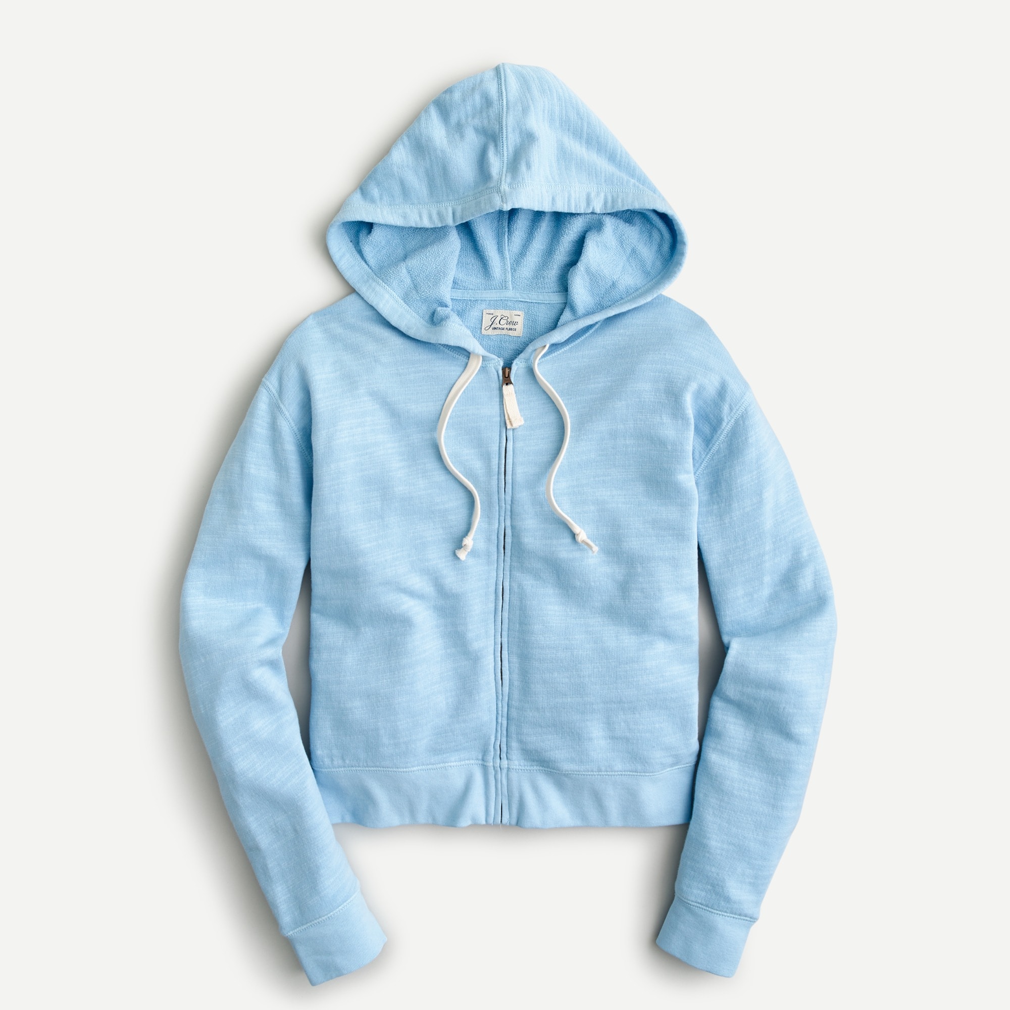 J crew vintage fleece zip hoodie discount