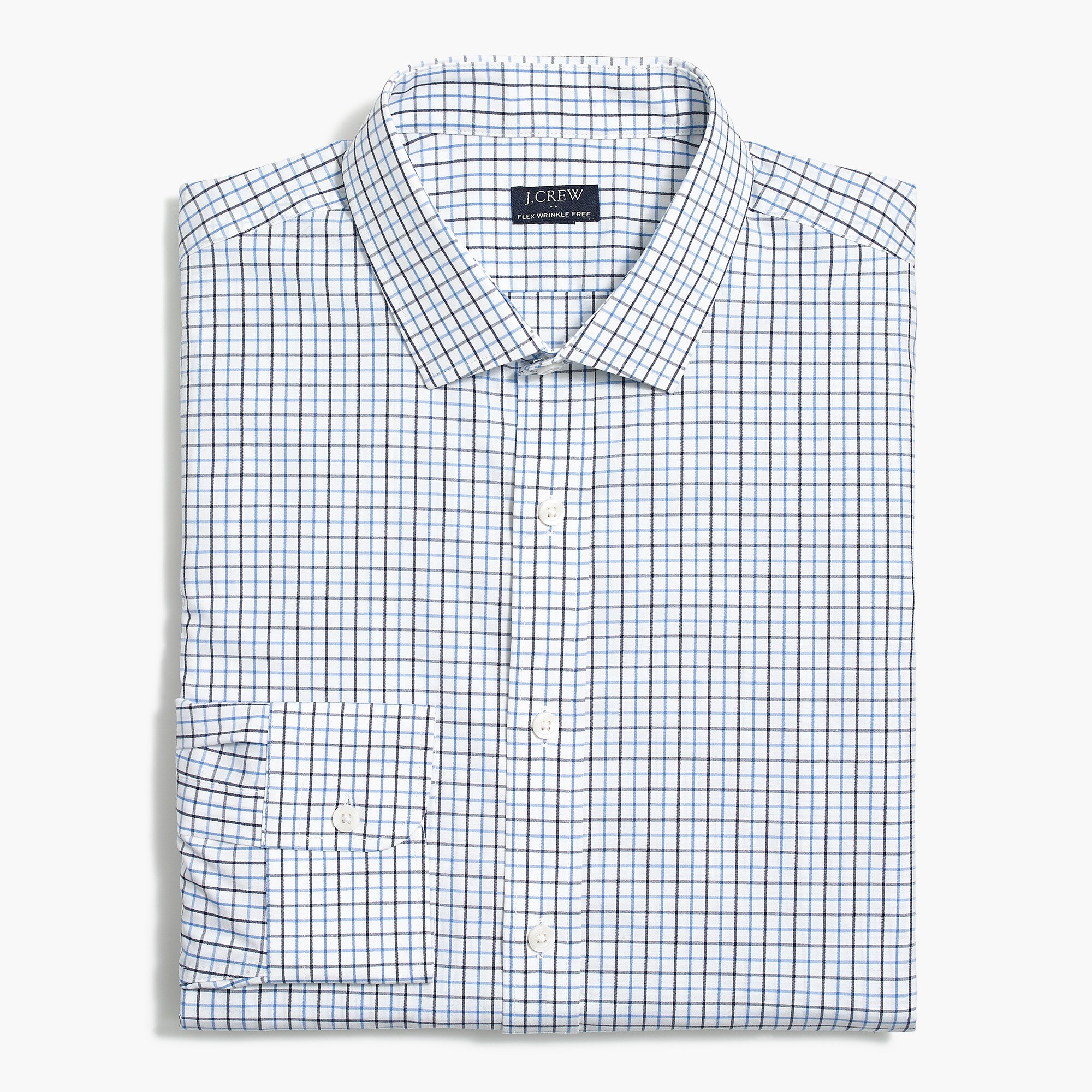 Tattersall Thompson slim flex wrinkle-free dress shirt