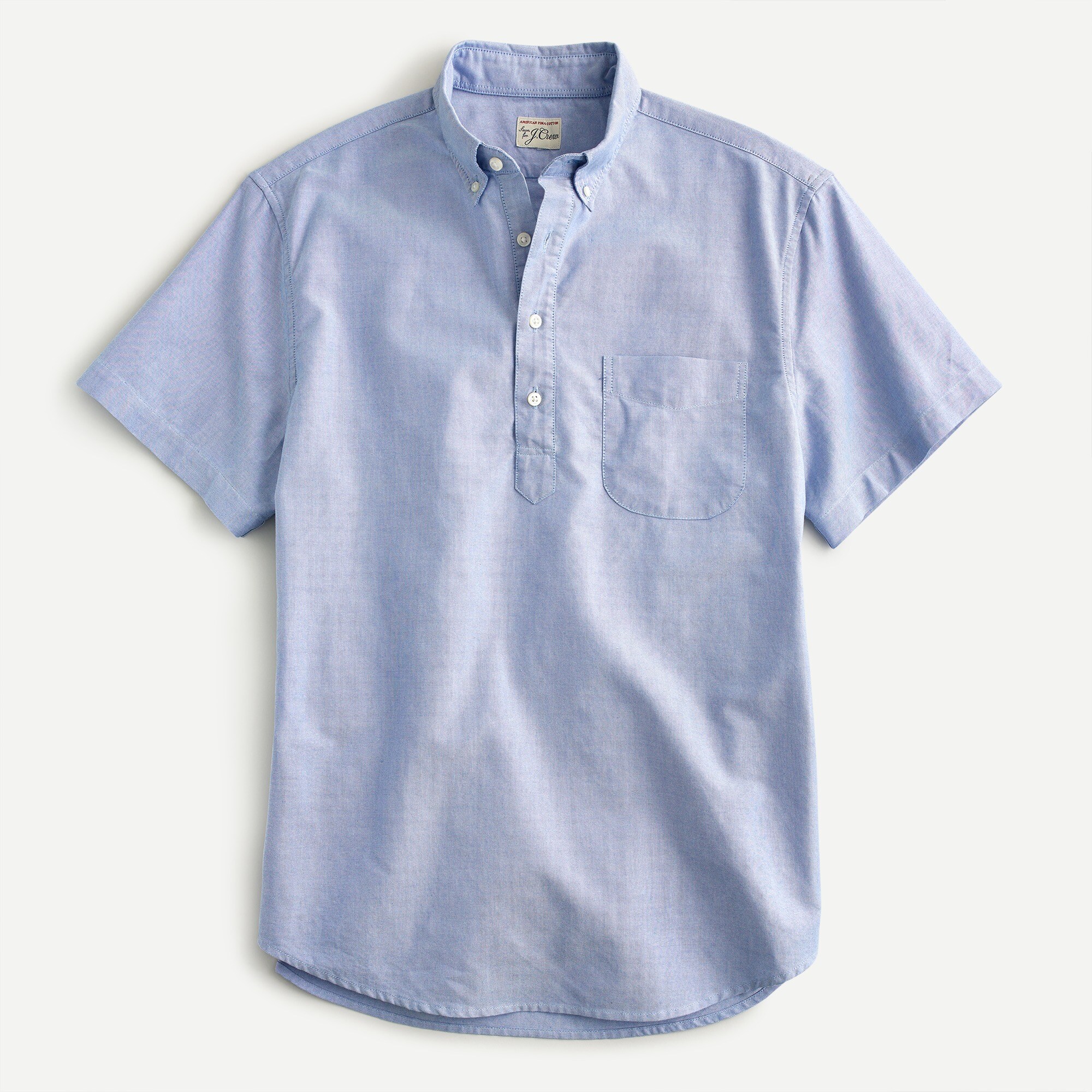 Mens short sleeve popover shirt 2025