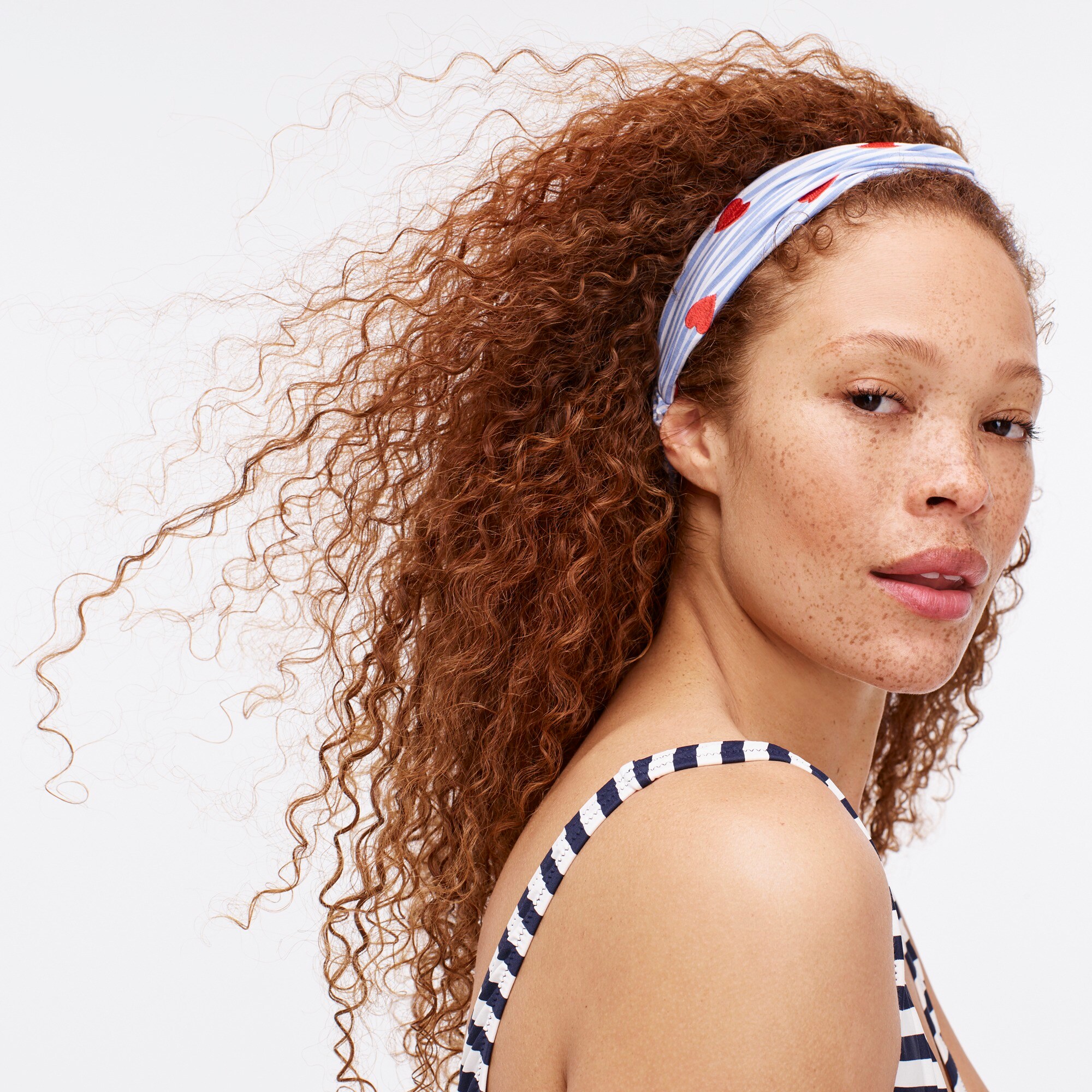 J Crew Twist Headband With Embroidered Details
