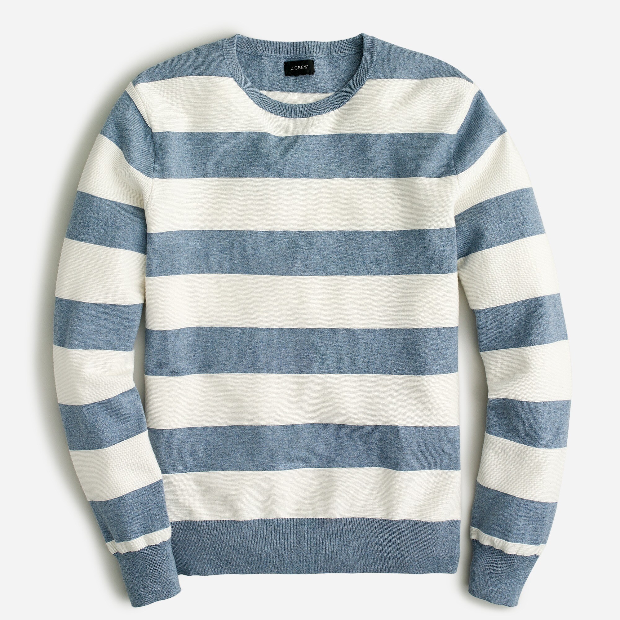 Cotton sweater in garter stitch