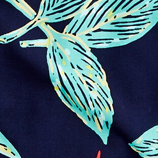 Short-sleeve rayon camp-collar shirt in print BOCABIRDS NAVY GREEN j.crew: short-sleeve rayon camp-collar shirt in print for men