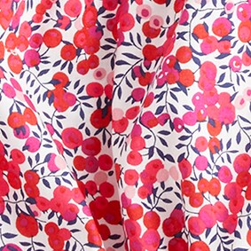 Cotton poplin cropped top in Liberty® Wiltshire print BERRY MULTI j.crew: cotton poplin cropped top in liberty® wiltshire print for women