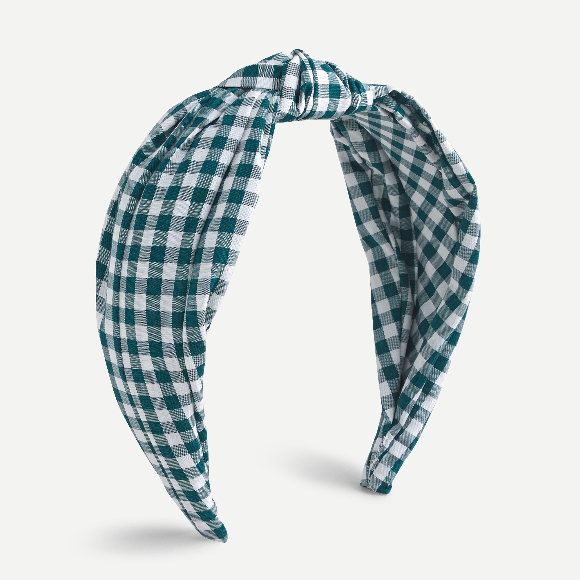 Knot Headband In Gingham For Women | J.Crew display picture 3