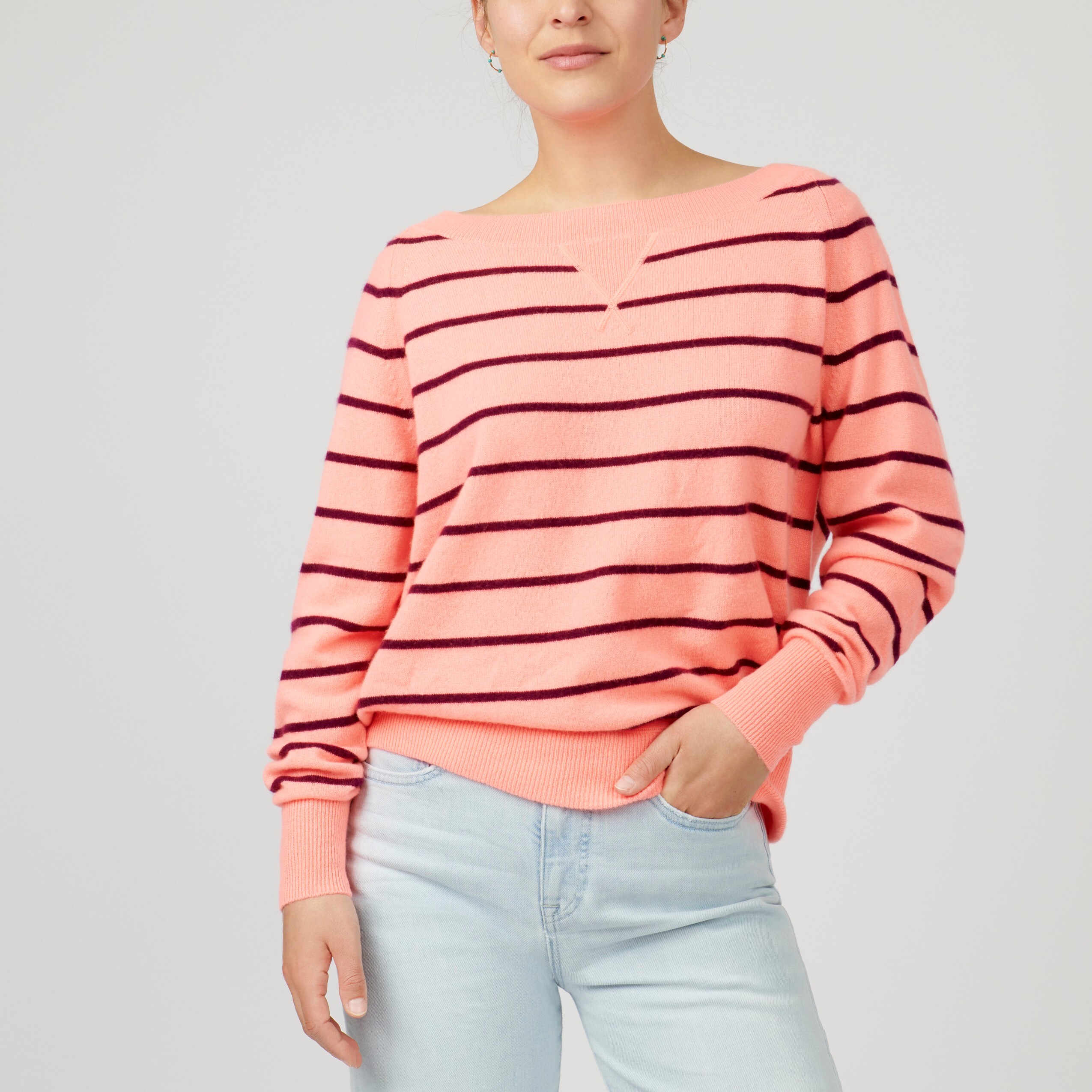 wide neck sweater