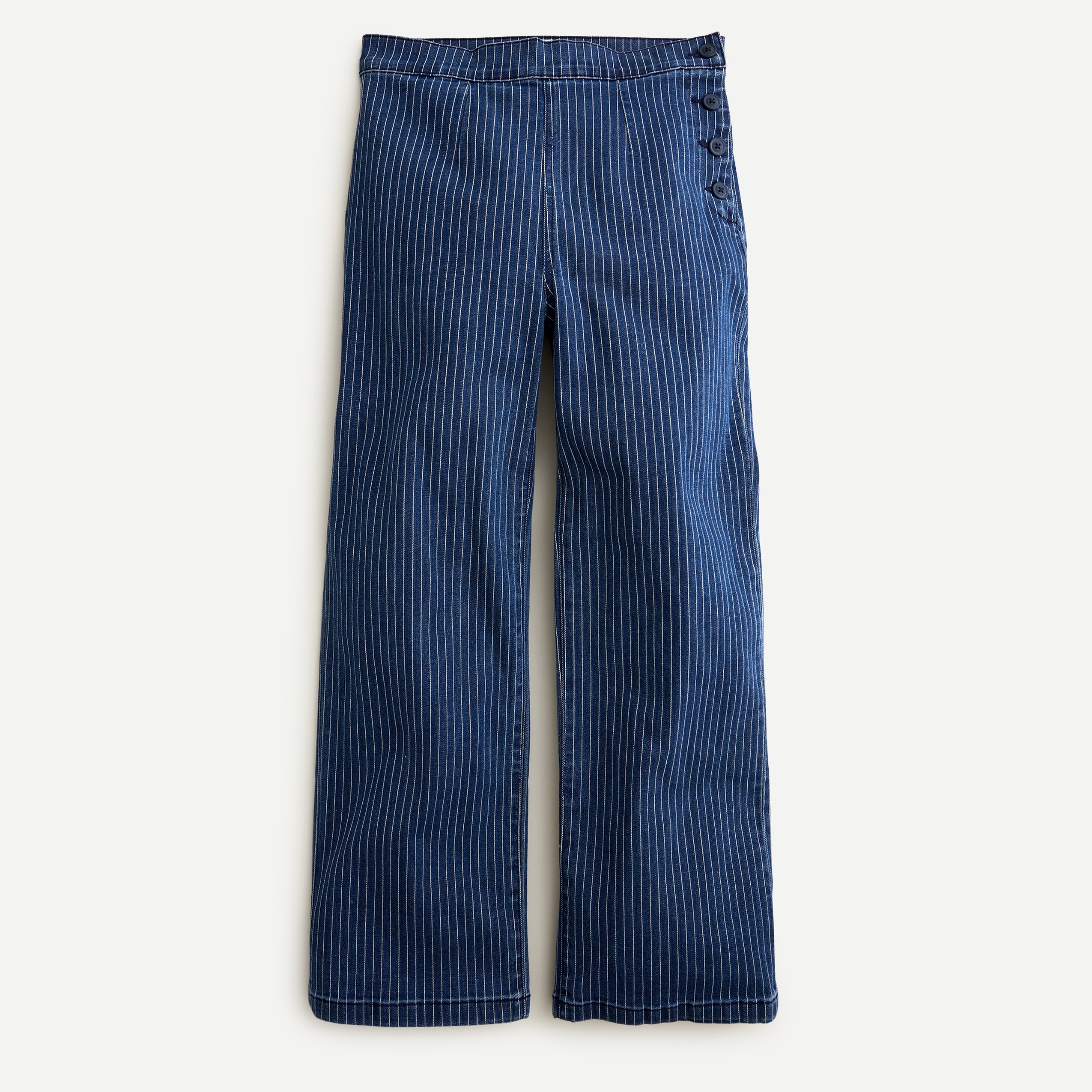 J.Crew Slim Wide leg Sailor Jean In Stripe For Women