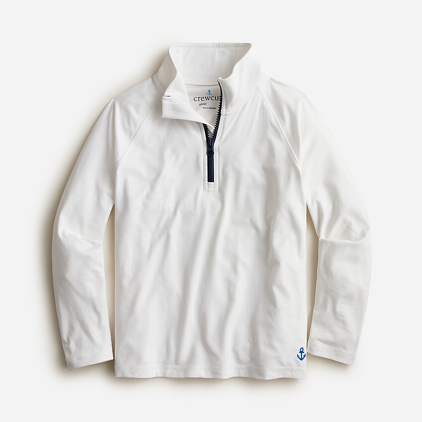 j.crew: boys' tech half-zip for boys, right side, view zoomed
