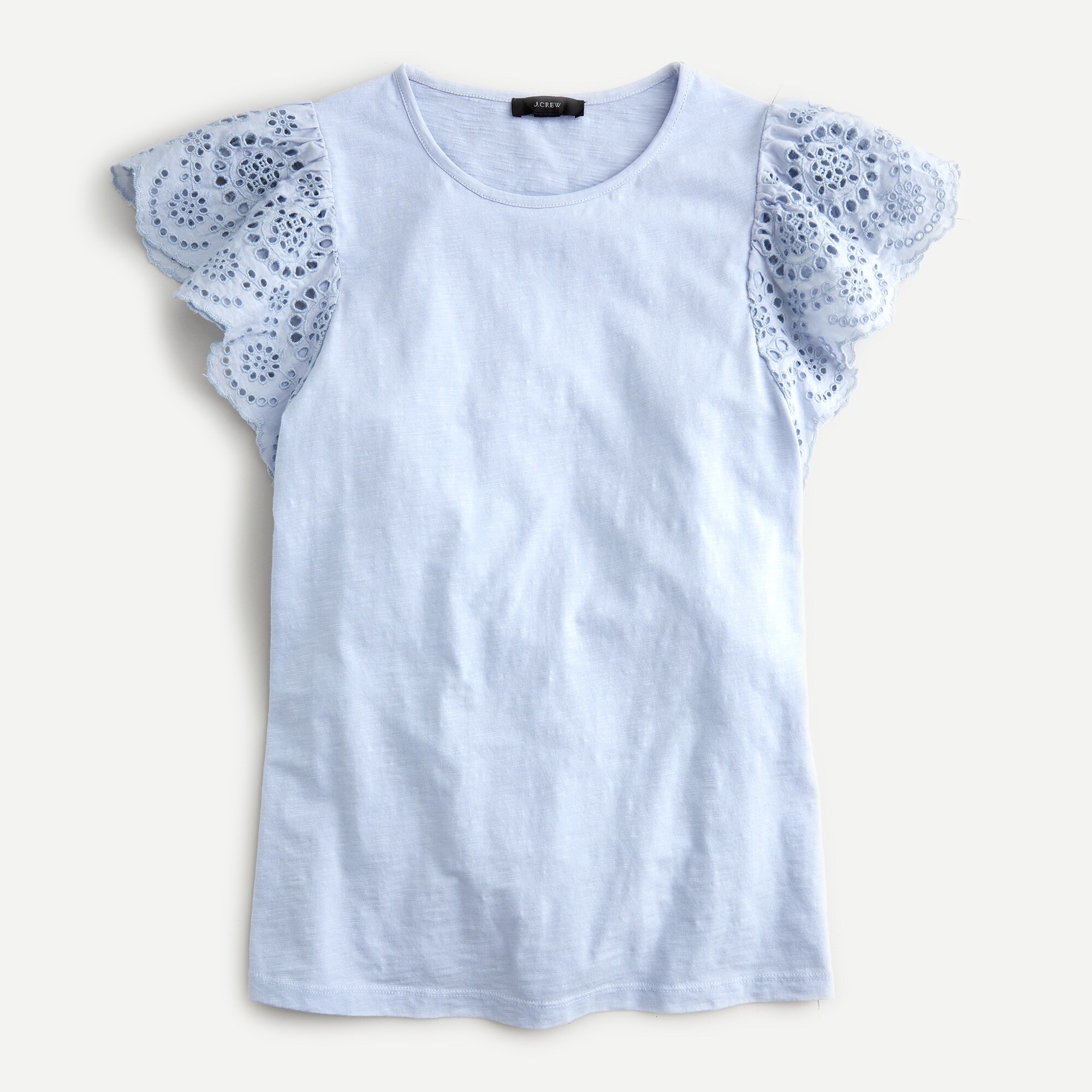 J crew flutter clearance sleeve eyelet dress