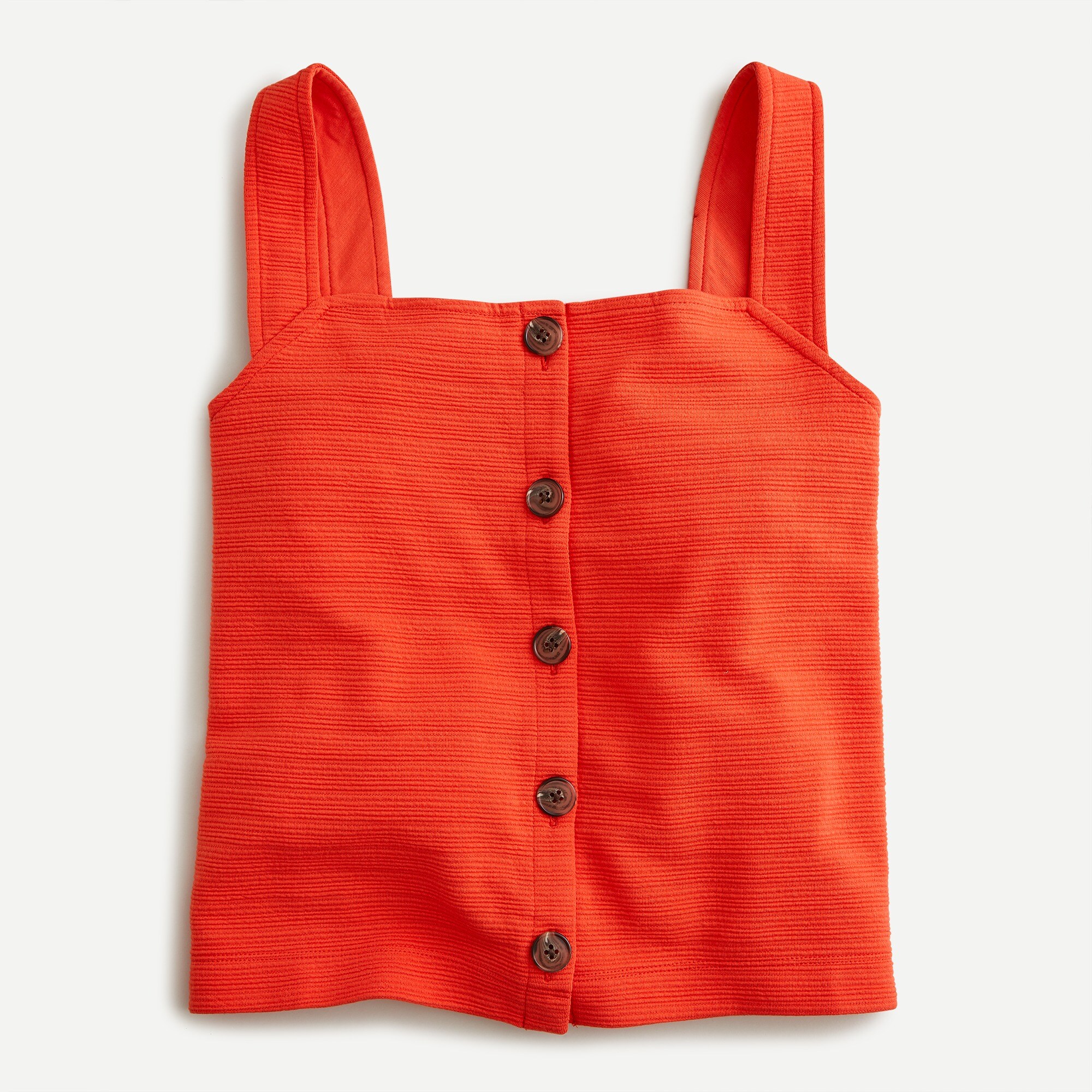 J.Crew: Textured Button-front Tank For Women