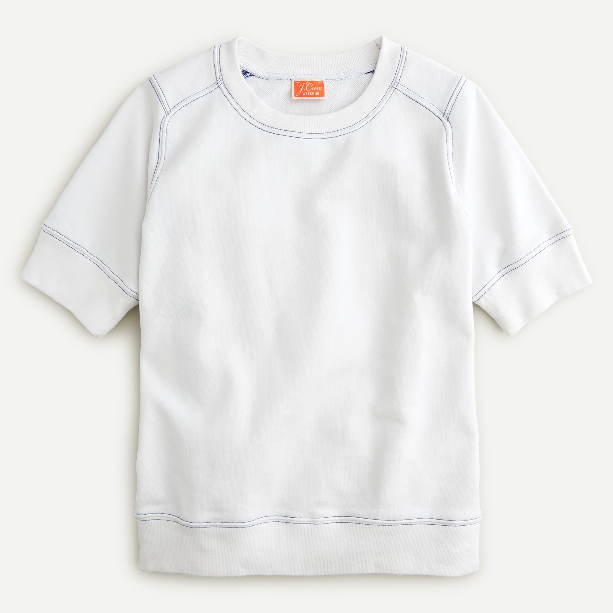 J.Crew: Short-sleeve Crewneck Sweatshirt In Original Cotton Terry For Women