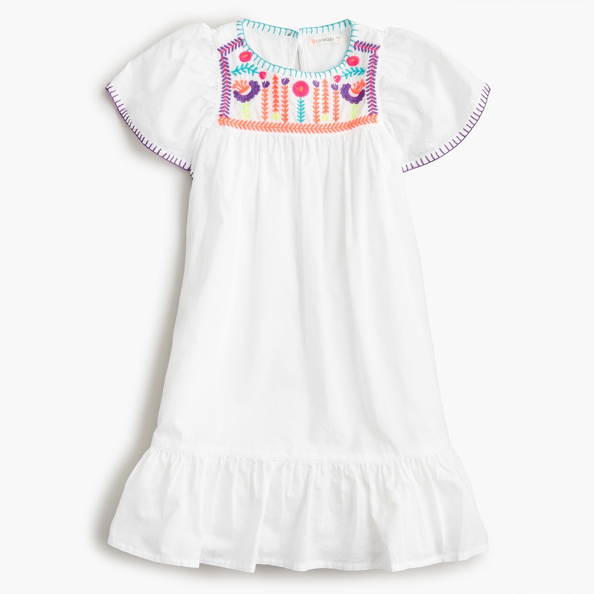 girls embroidered dress