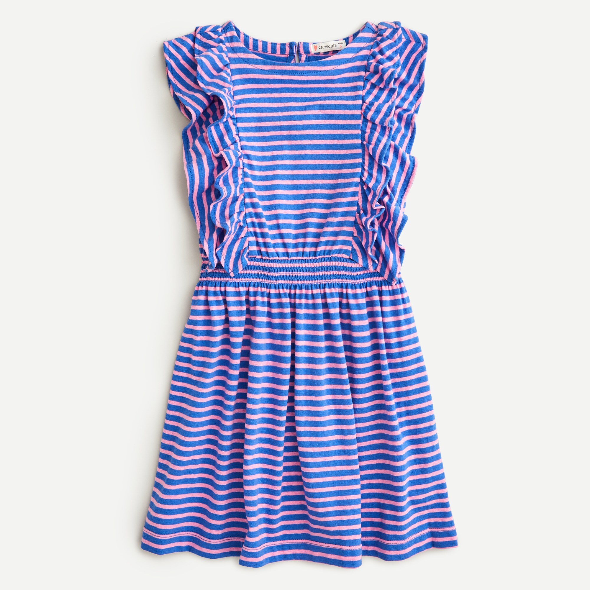 Girls' smocked dress with ruffles
