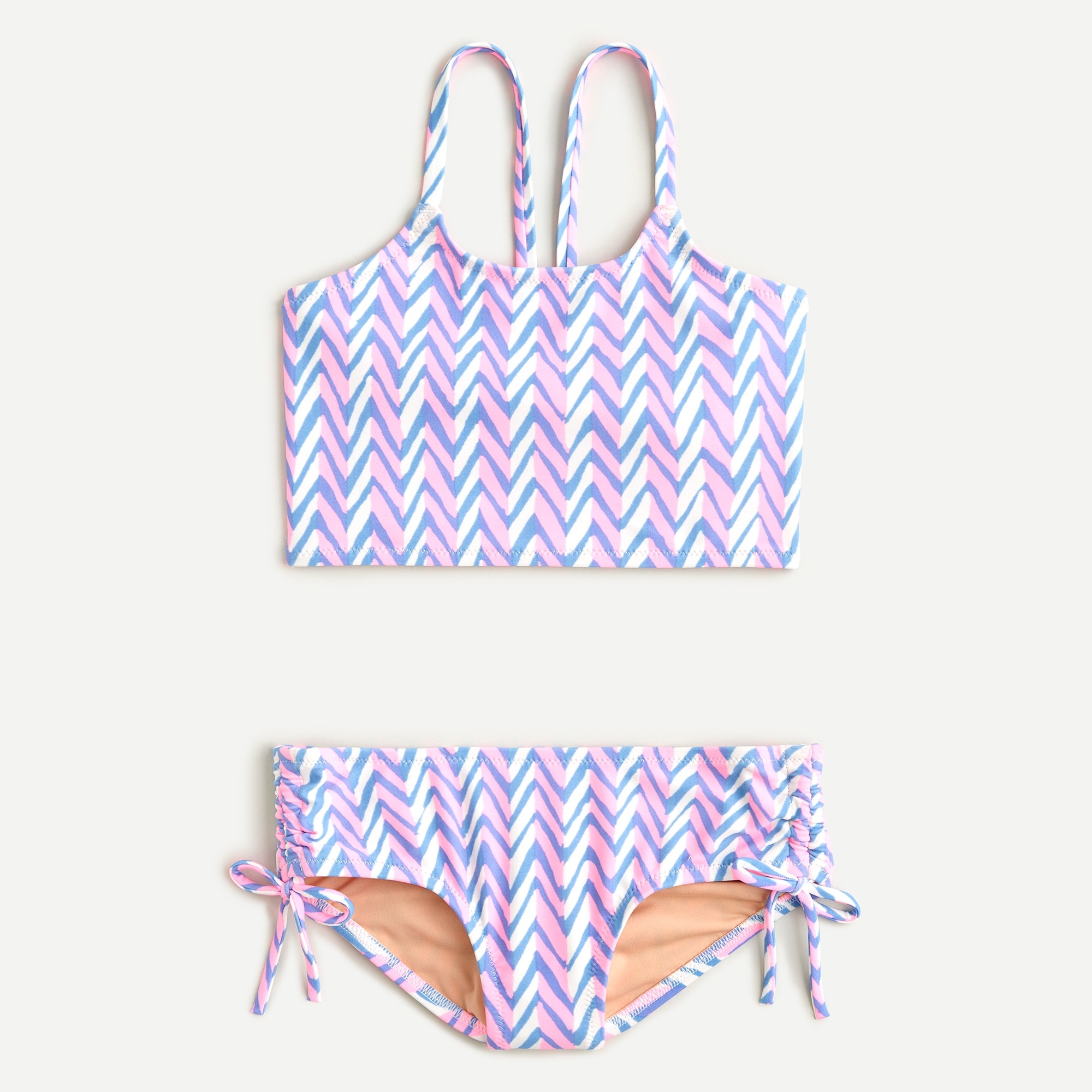 J.Crew Girls' Tankini Set In Zigzag For Girls