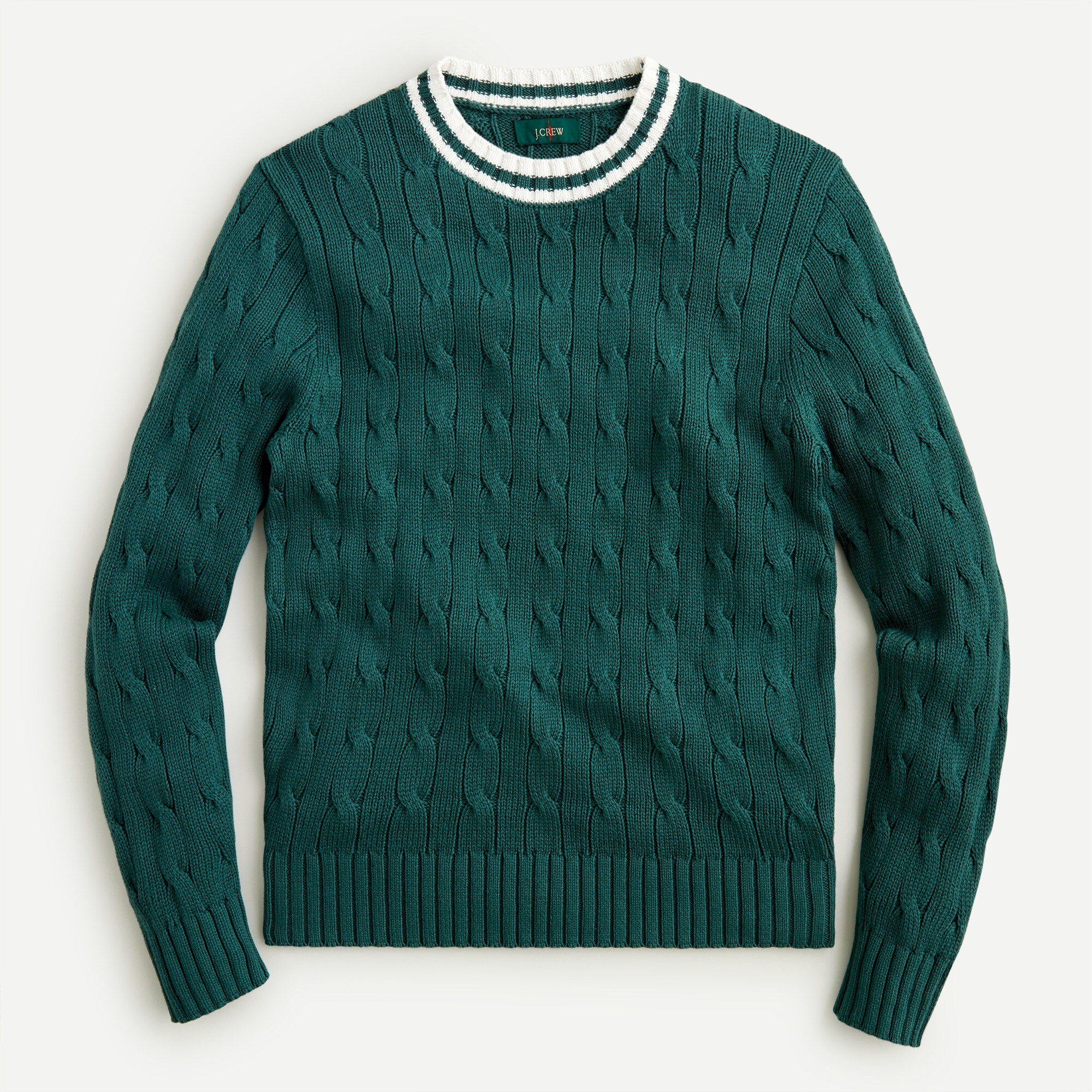 1988 cotton cable-knit tennis sweater