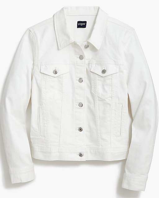 womens Classic jean jacket in white wash
