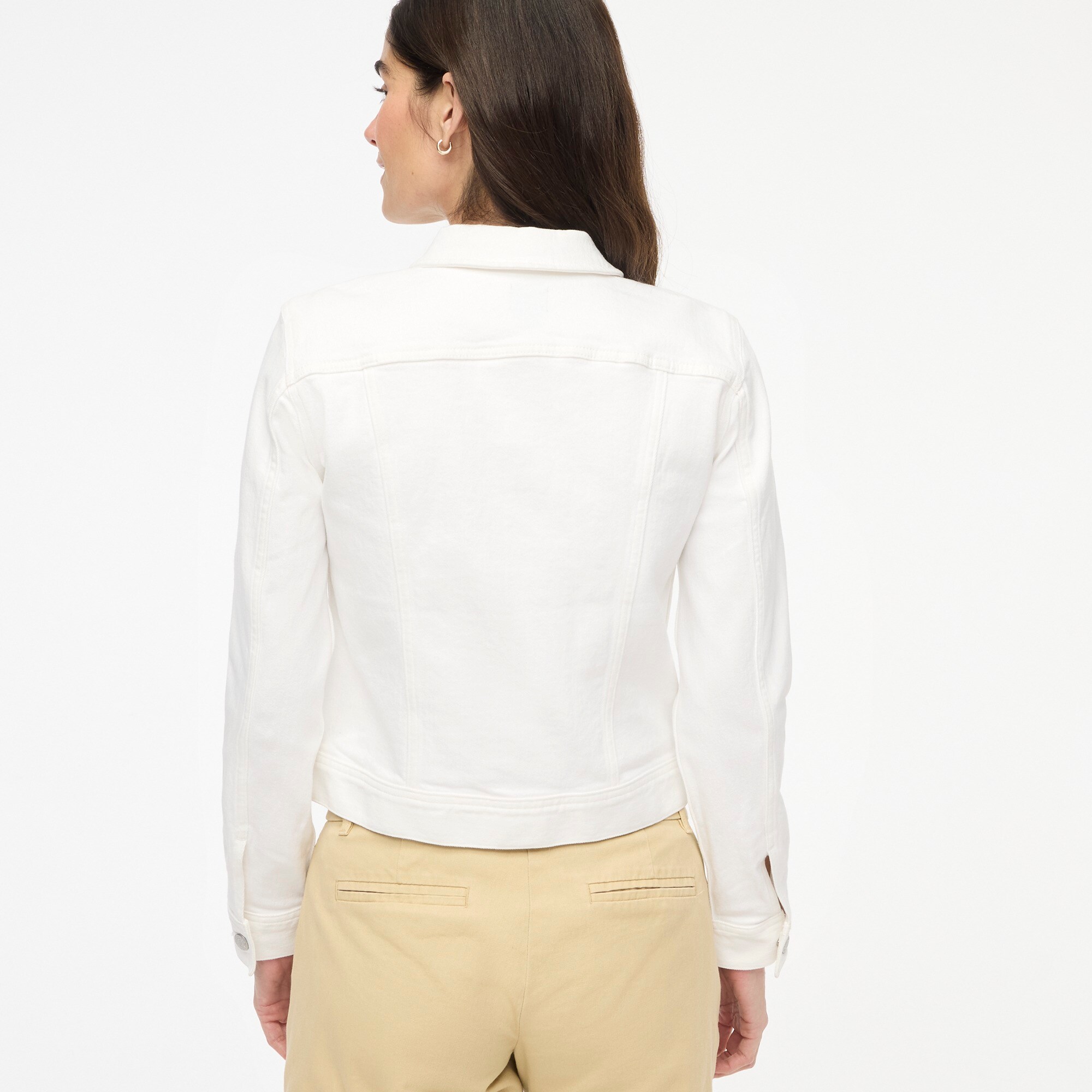 Classic jean jacket in white wash