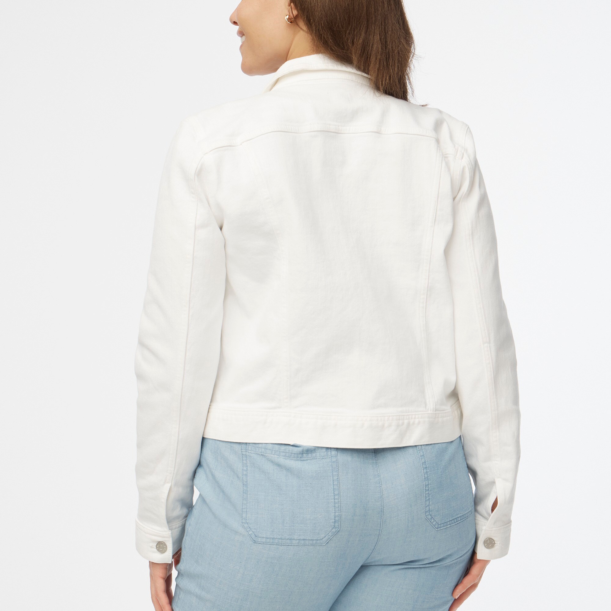 Classic jean jacket in white wash