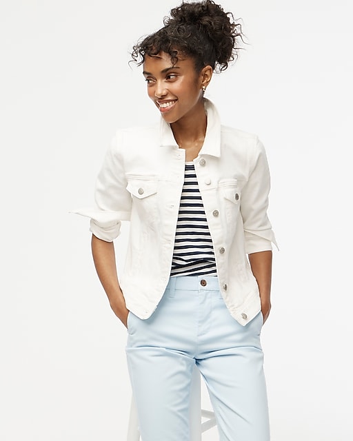  Classic jean jacket in white wash
