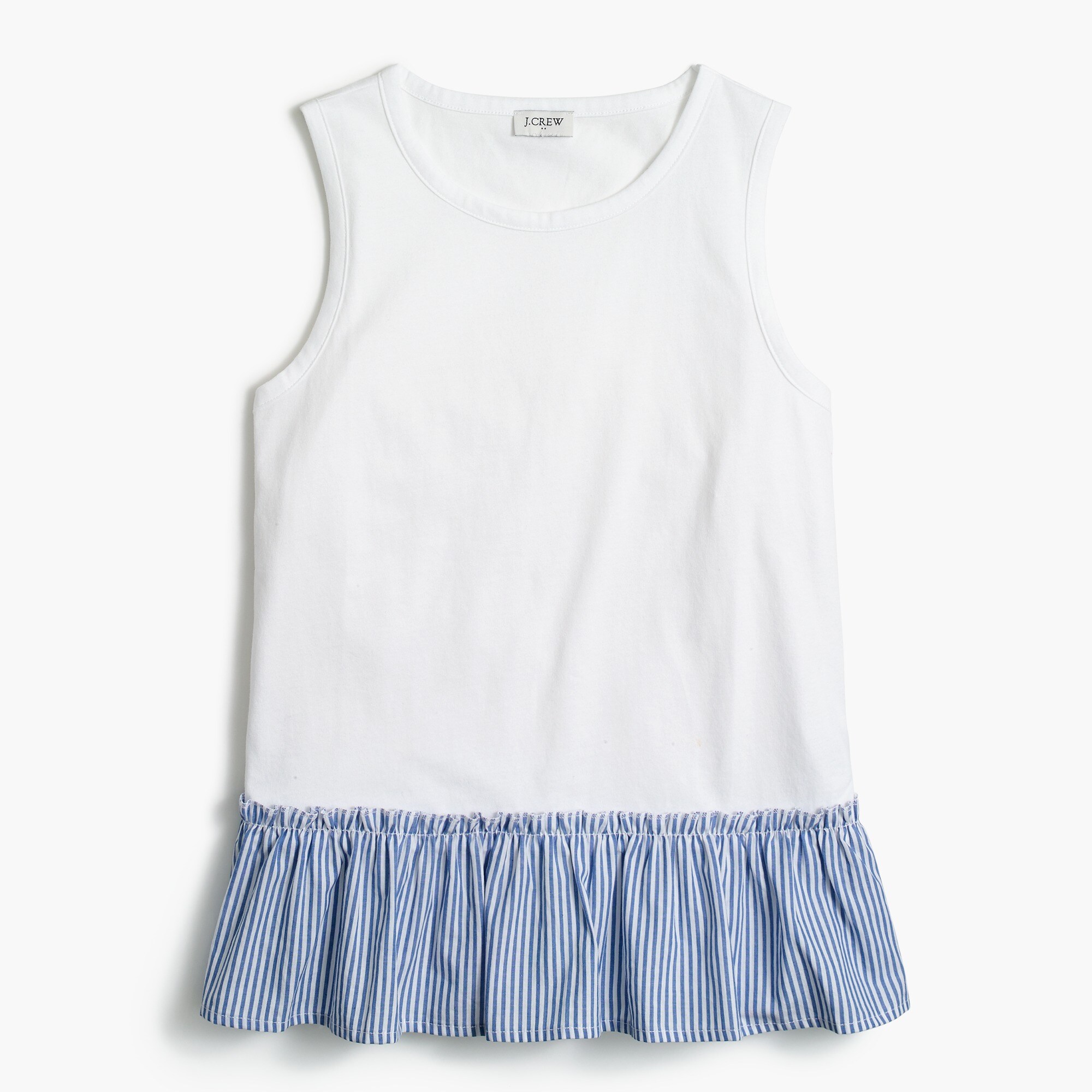 woven-hem tank top for women