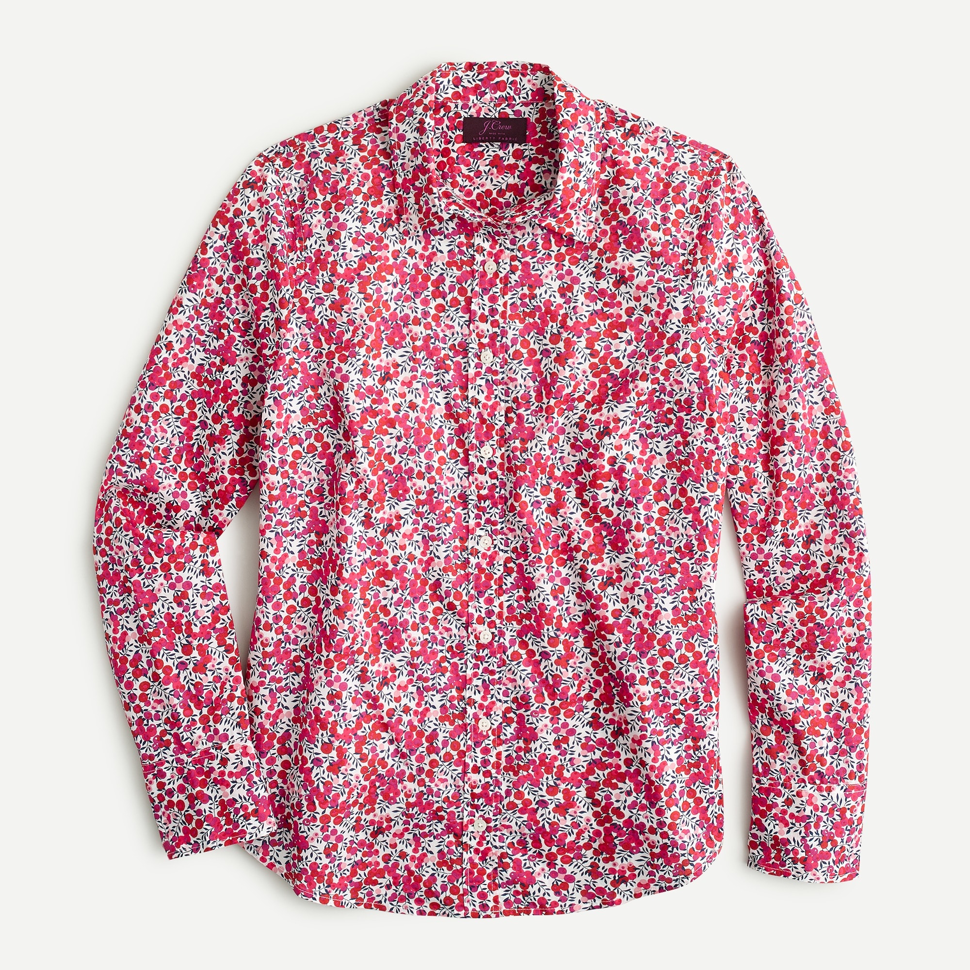 J.Crew: Cotton Poplin Perfect Shirt In Liberty® Wiltshire Print For Women