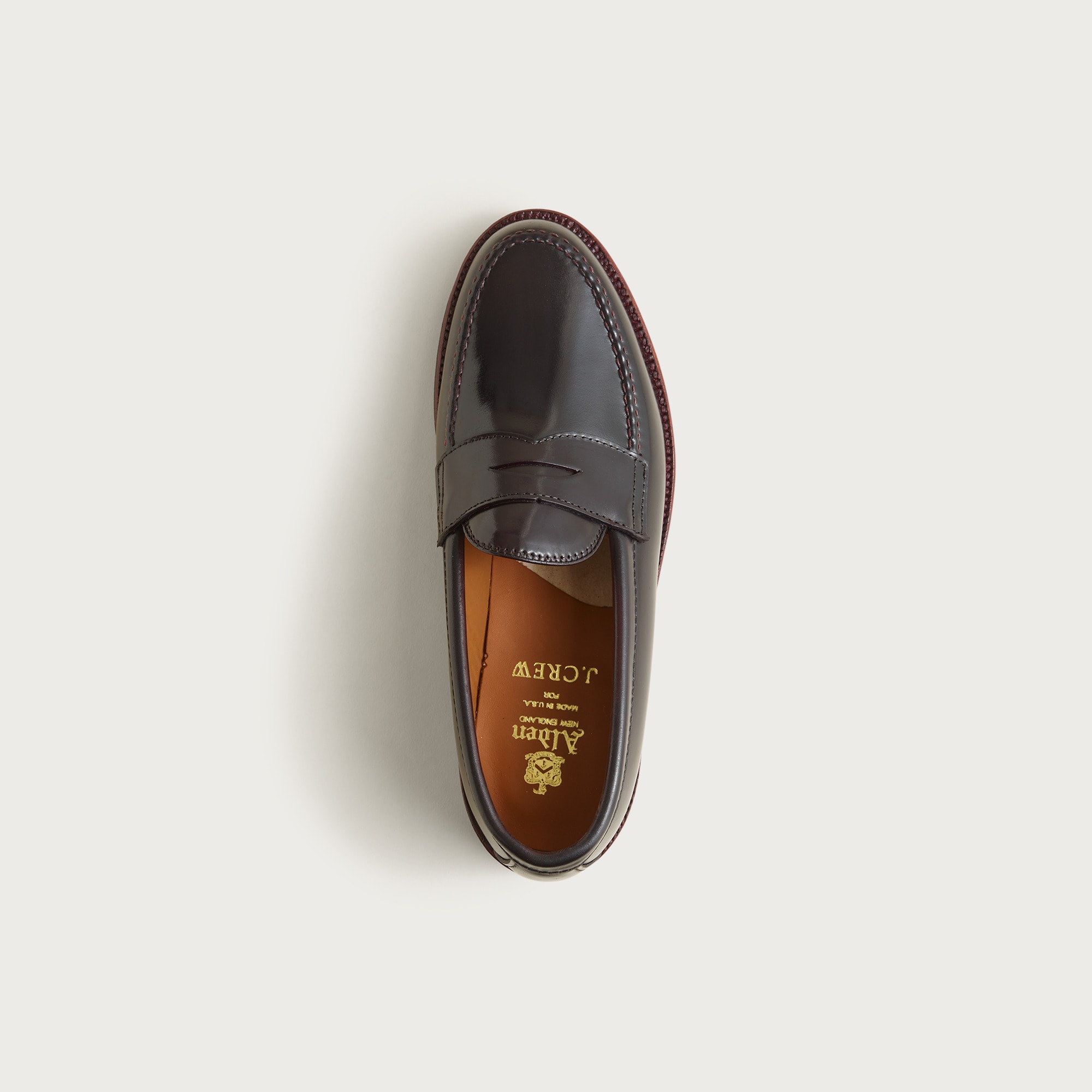 Alden® For J.Crew Cordovan Penny Loafers For Men | J.Crew