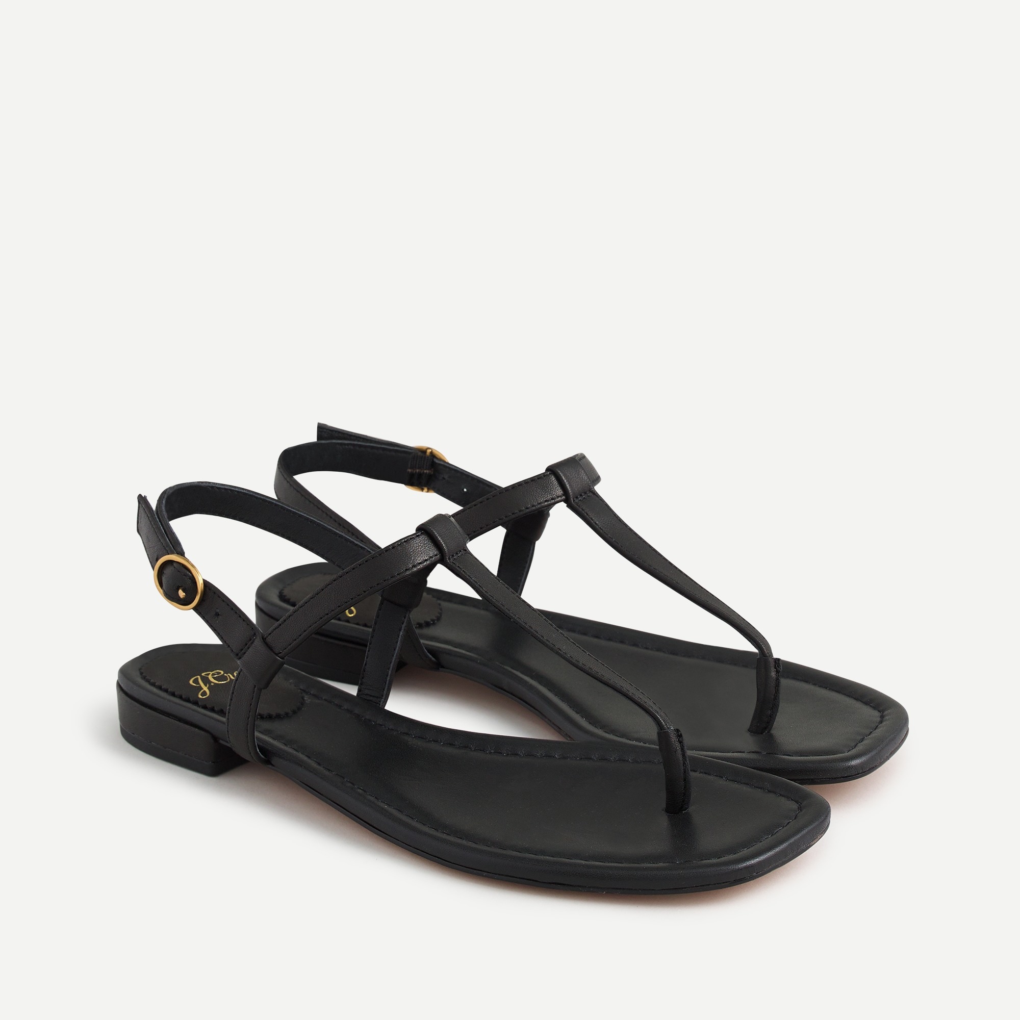 leather thong sandals women's