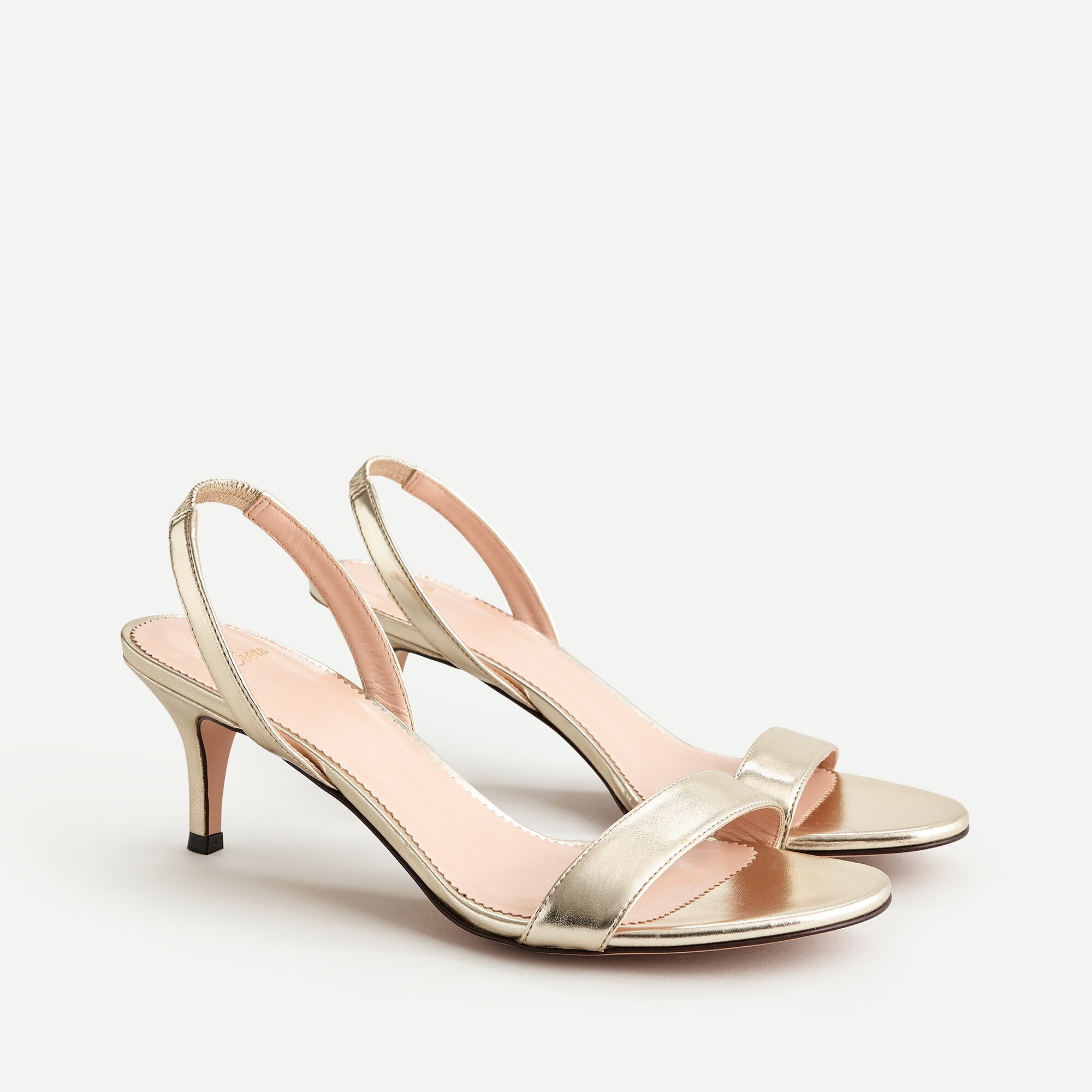 j crew gold sandals