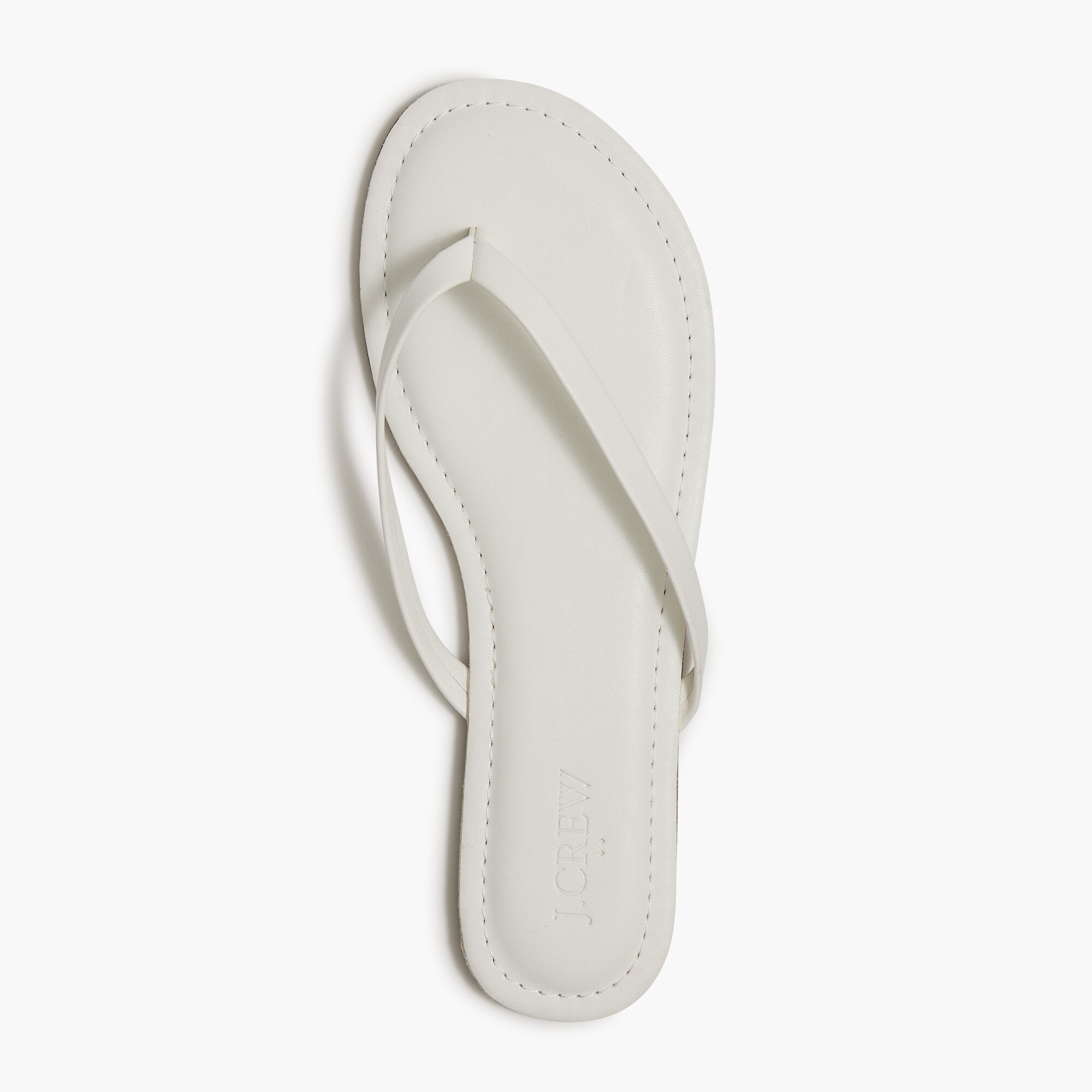 White Women's Flip-Flop Sandals