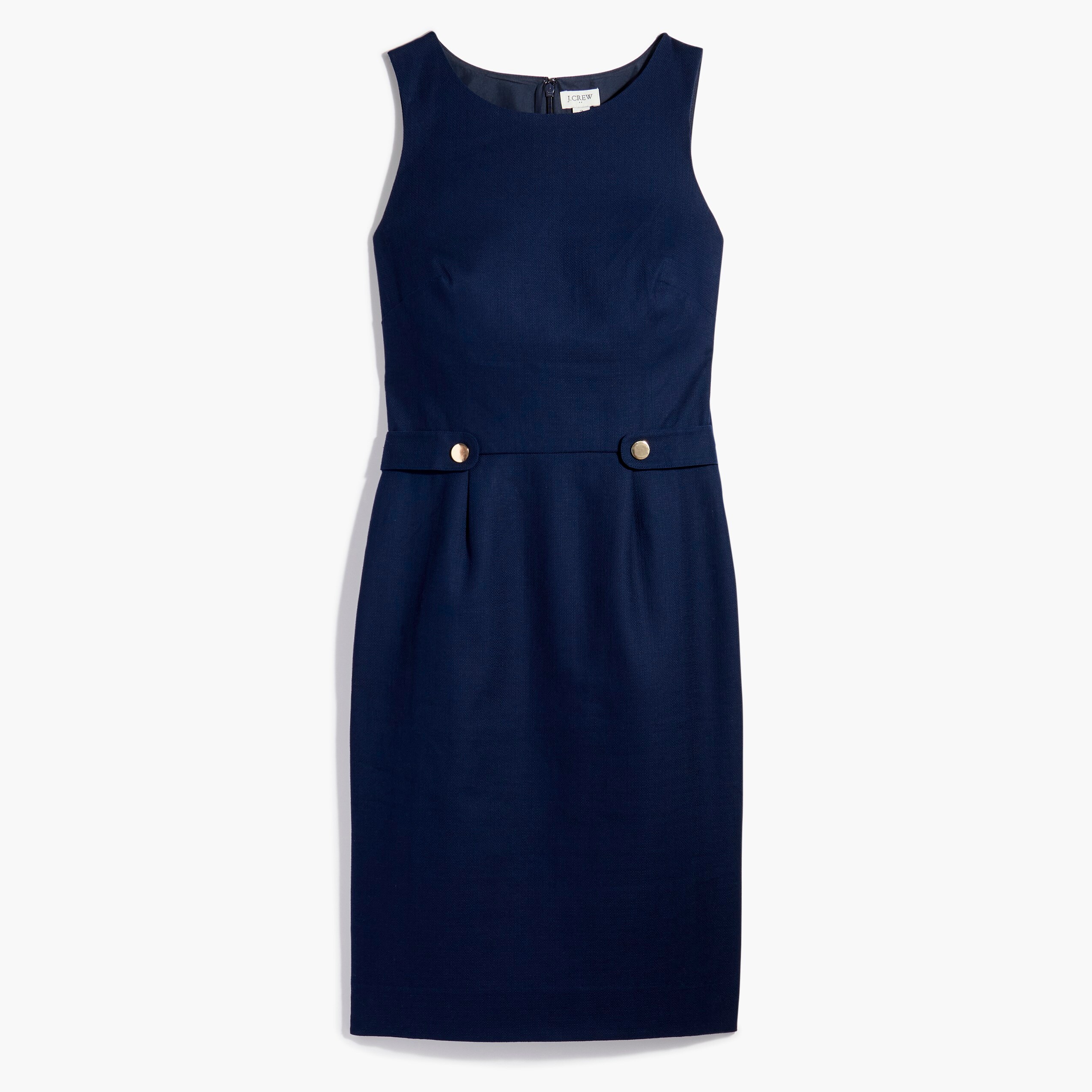 Sheath dress with waist tabs