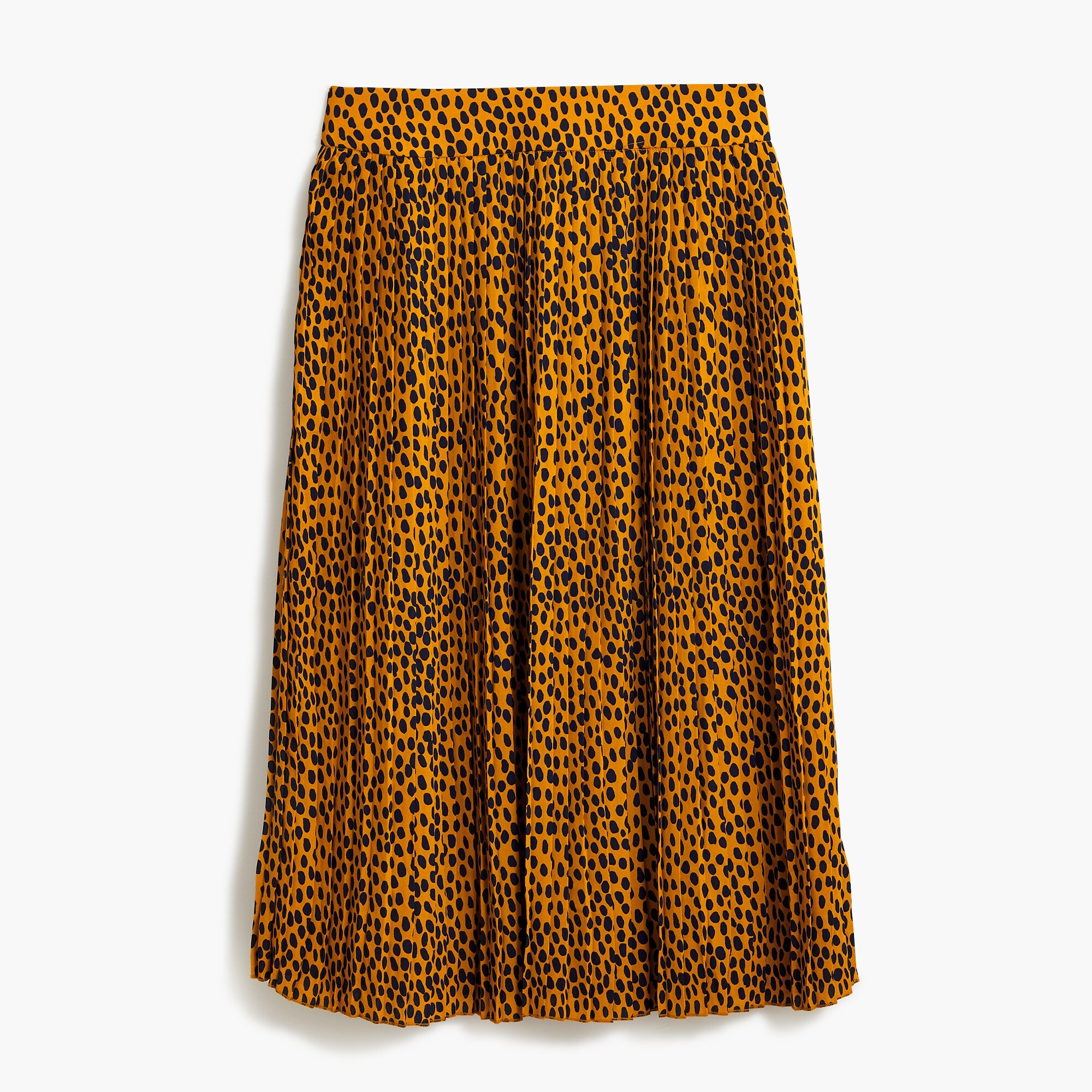 Pleated midi skirt