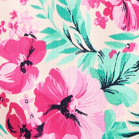 Printed basketweave pencil skirt PASEL FLORAL PINK GREEN printed basketweave pencil skirt for women