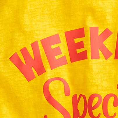 Edie Parker® X J.Crew "Weekend Special" strawberry tank in vintage cotton RICH SAFFRON j.crew: edie parker® x j.crew "weekend special" strawberry tank in vintage cotton for women