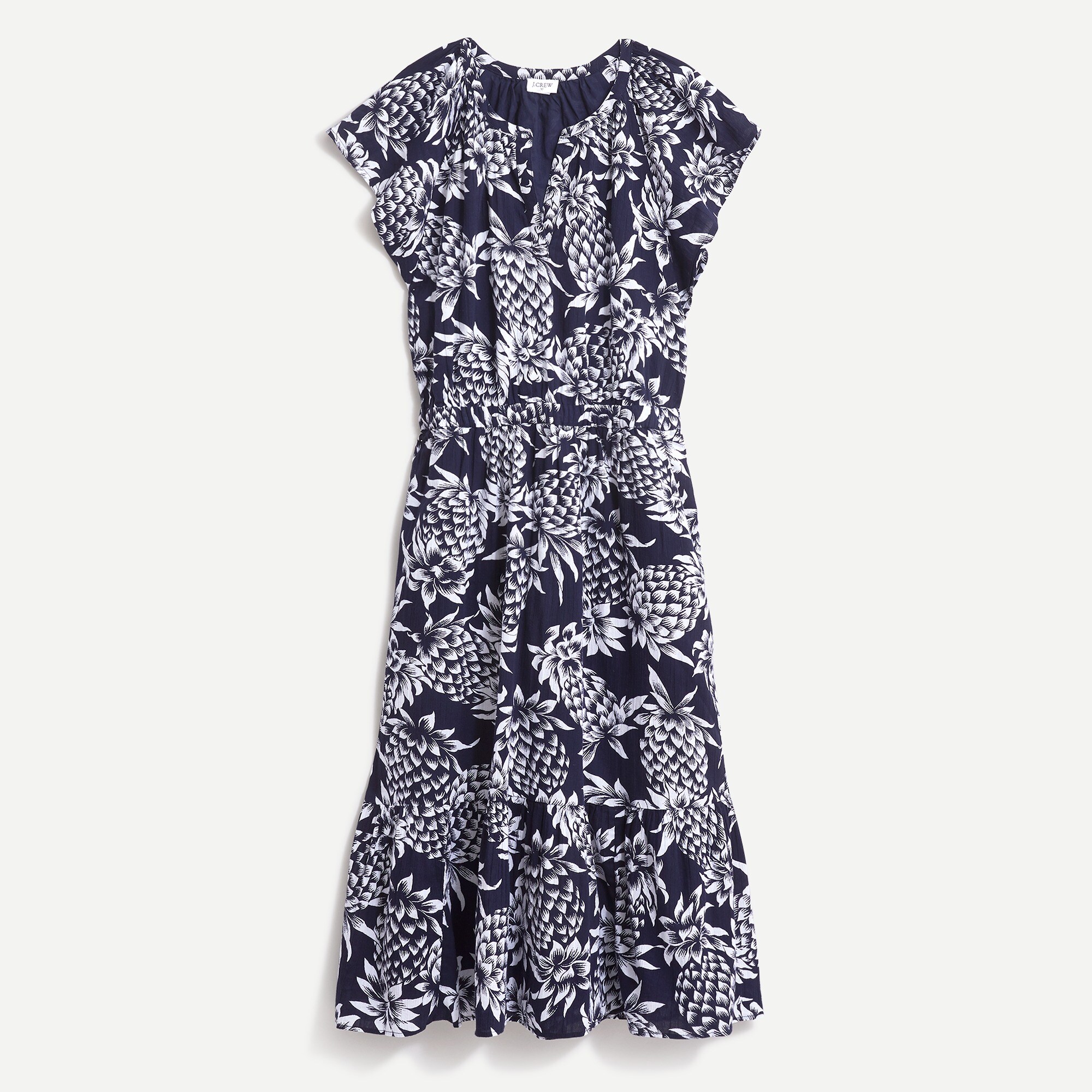 Sleeveless crinkle dress