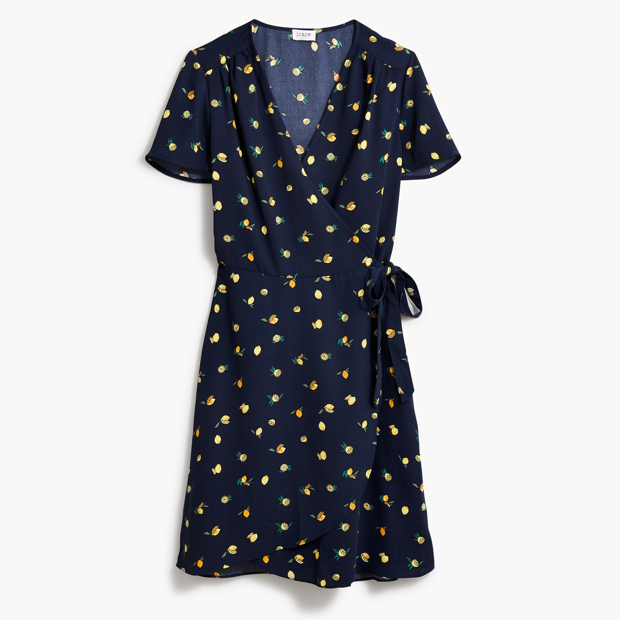 drapey twill wrap dress for women