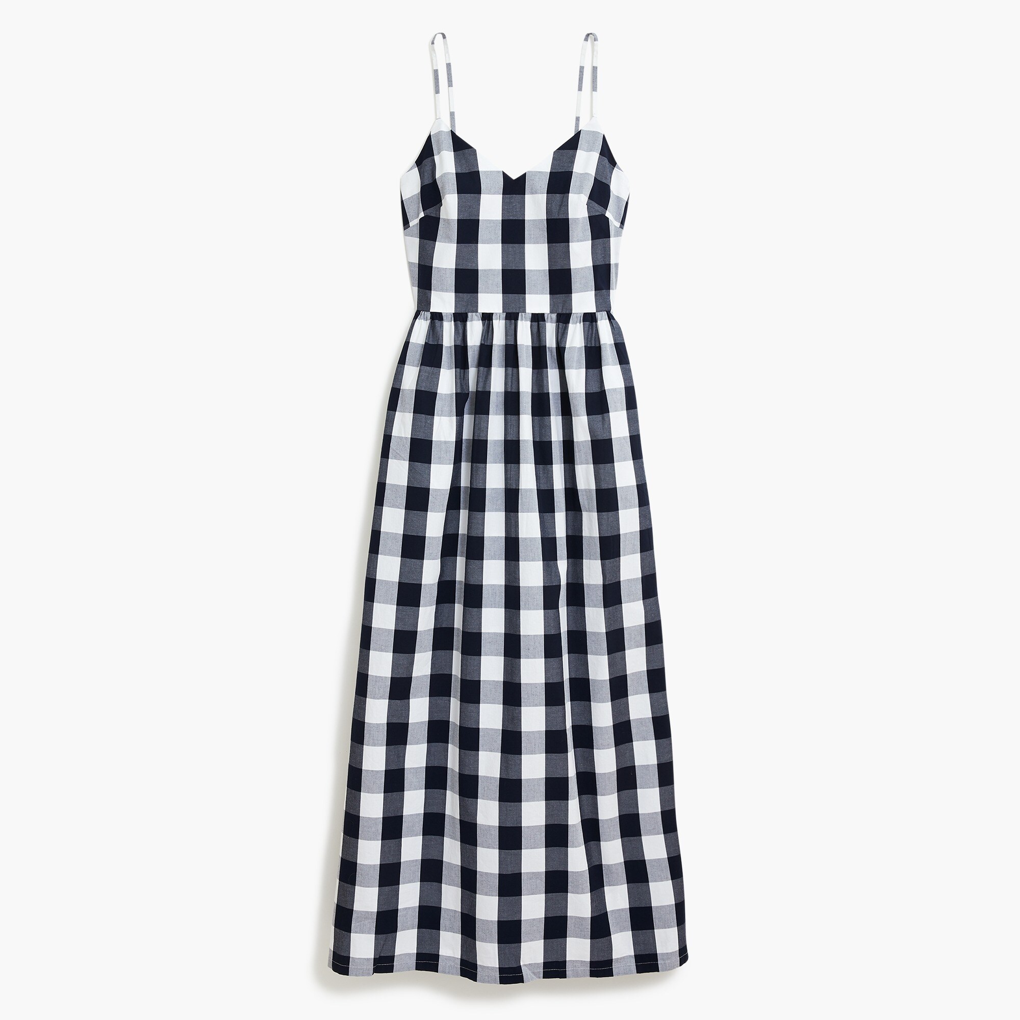 Maxi dress in cotton poplin