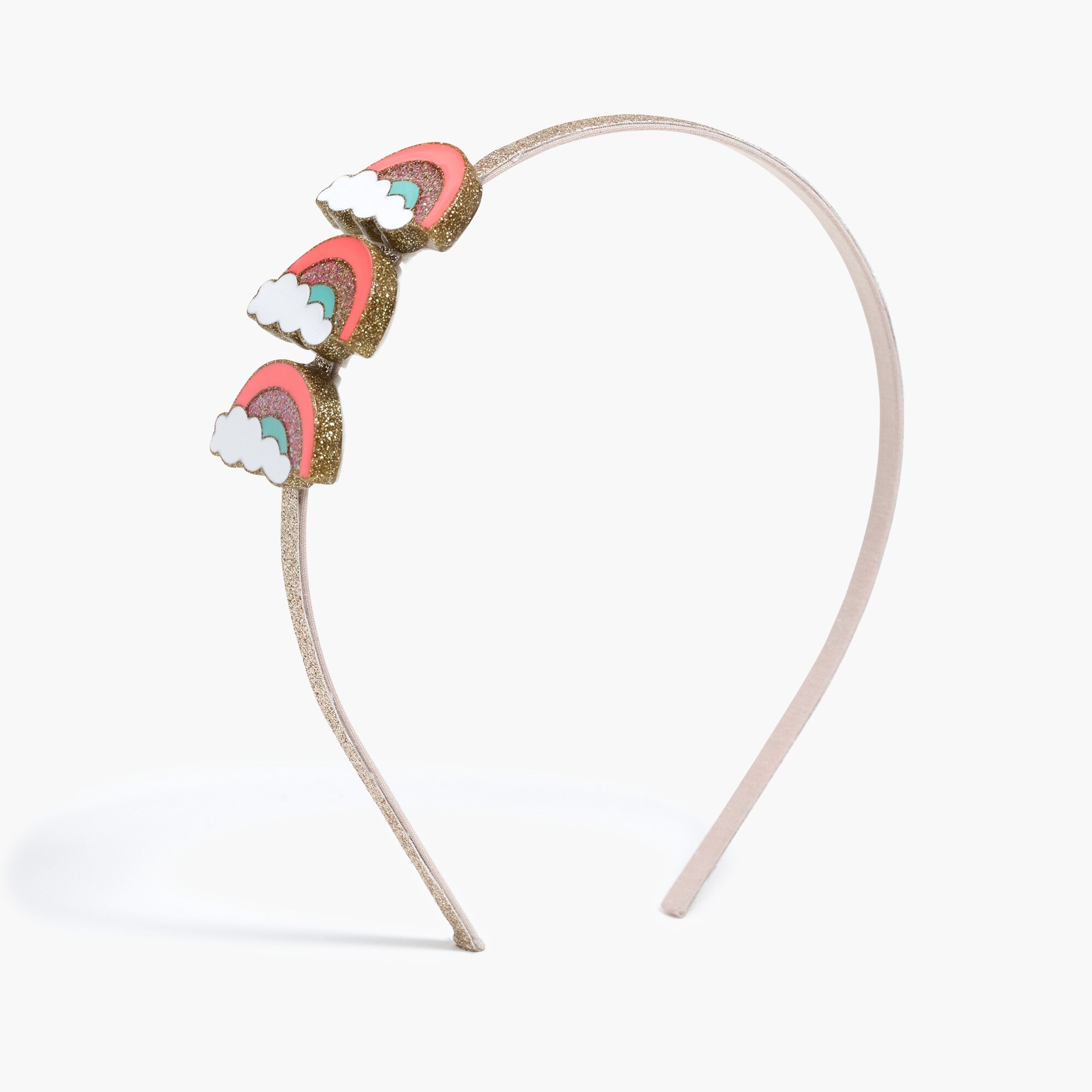 Girls' rainbow charm headband