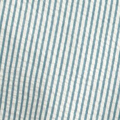 TURQUOISE WHITE SEERSUC