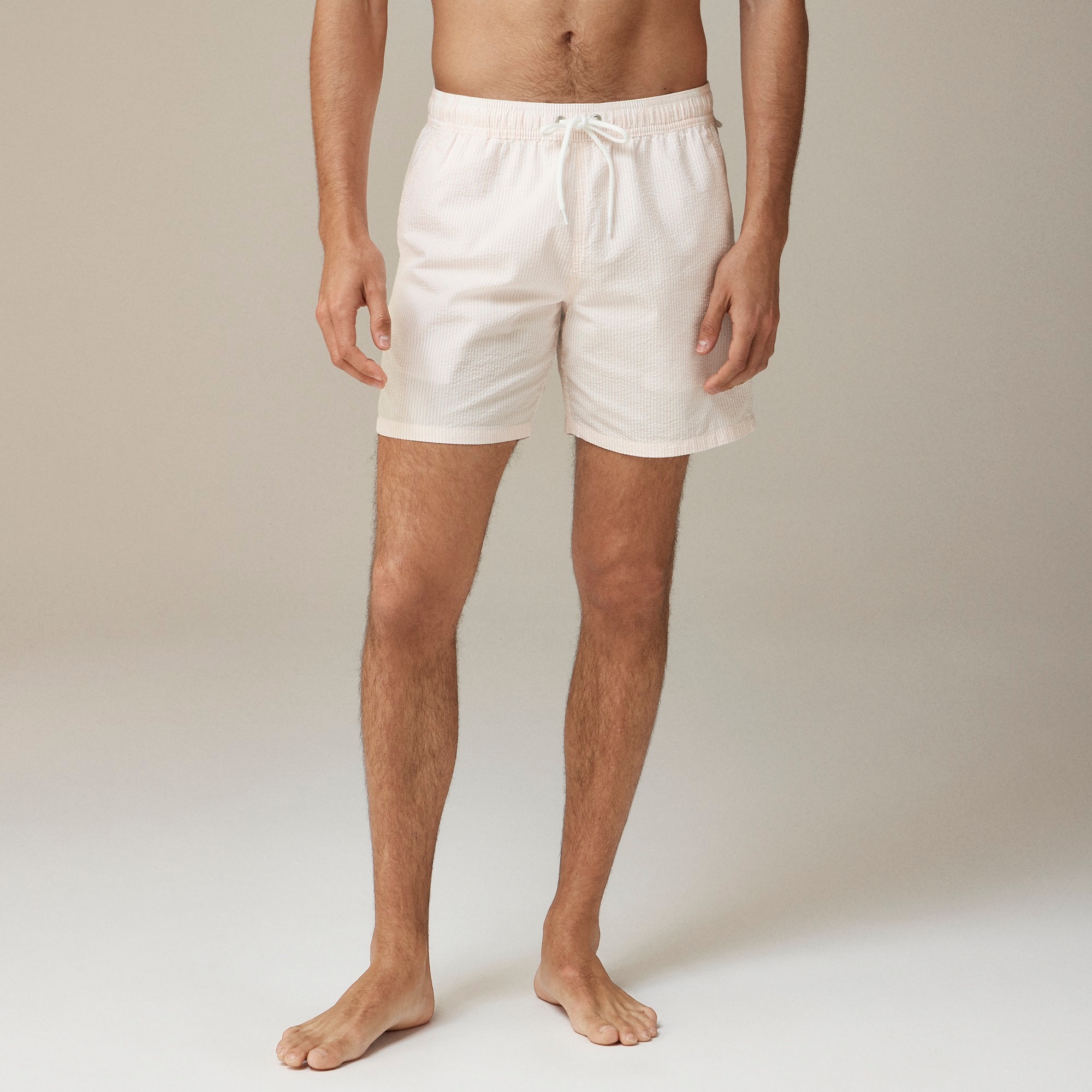 j.crew: 6&quot; swim trunk in seersucker for men