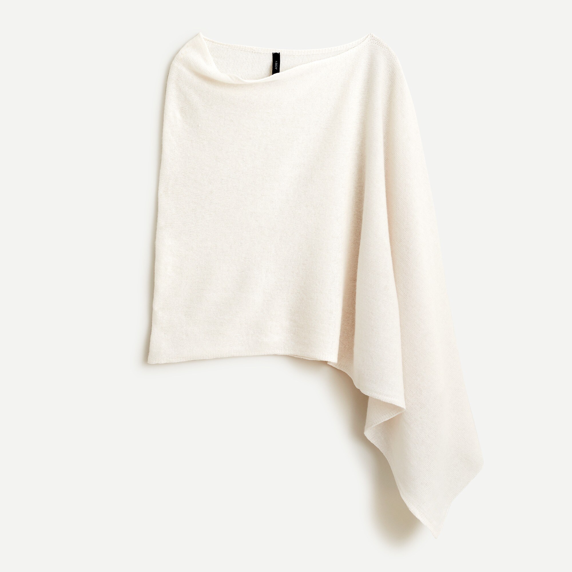 Wool-cashmere poncho